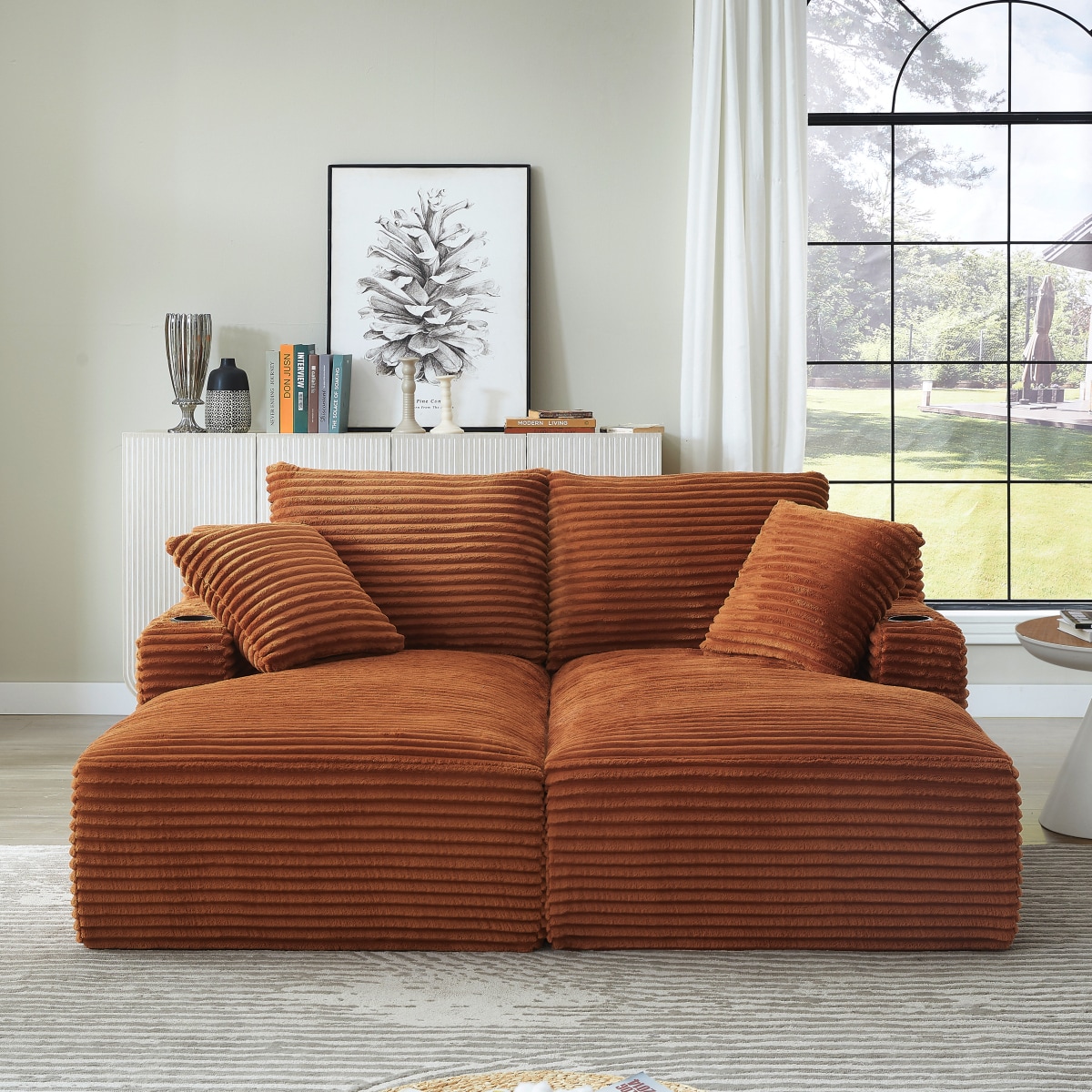 Streamdale Furniture Streamdale Compressible double chaise lounge with ...
