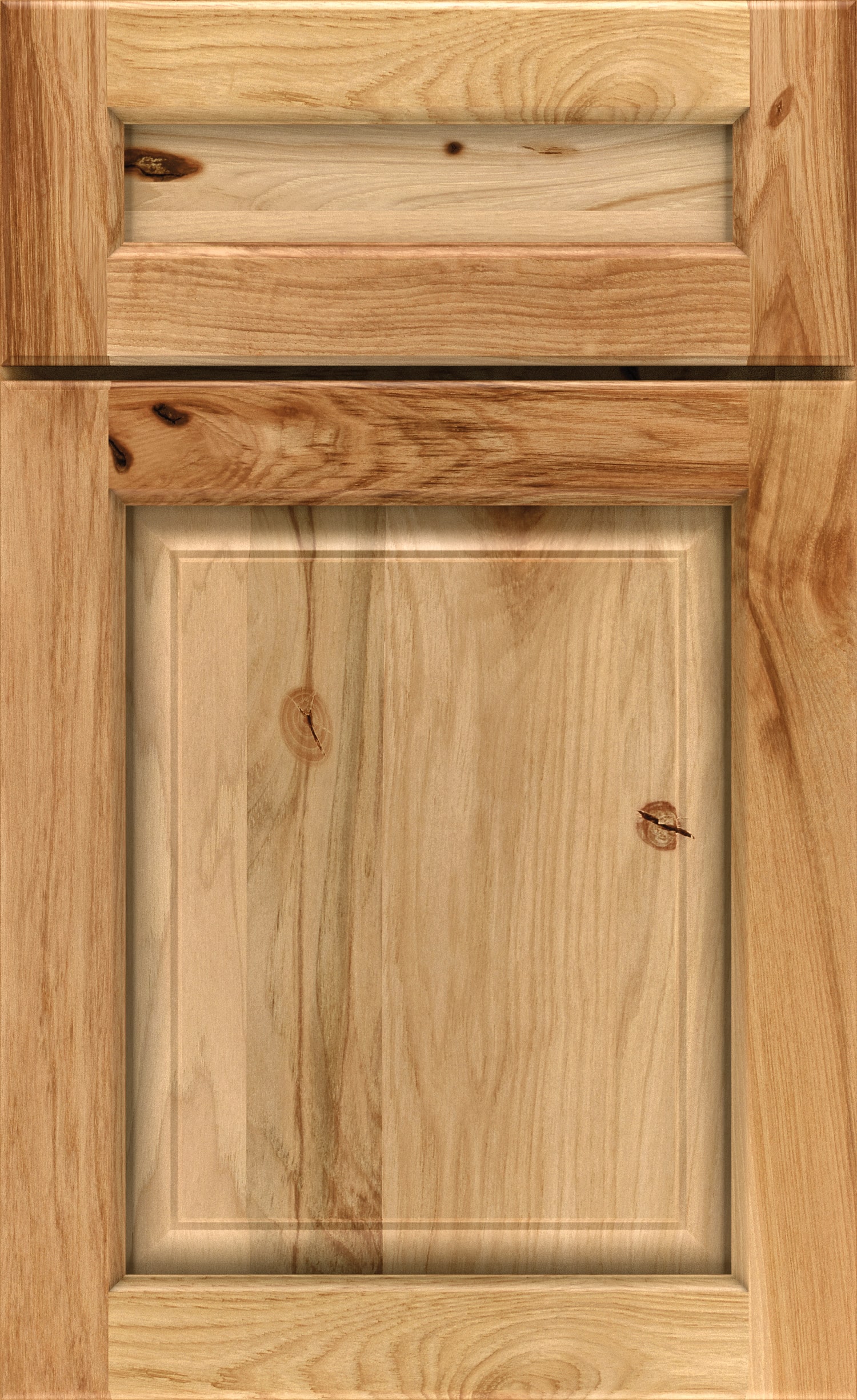 Diamond Woodhall 8.5-in W x 14-in H Natural Rustic Stained Hickory Kitchen Cabinet Sample (Printed Sample) #IFOAM772515551864