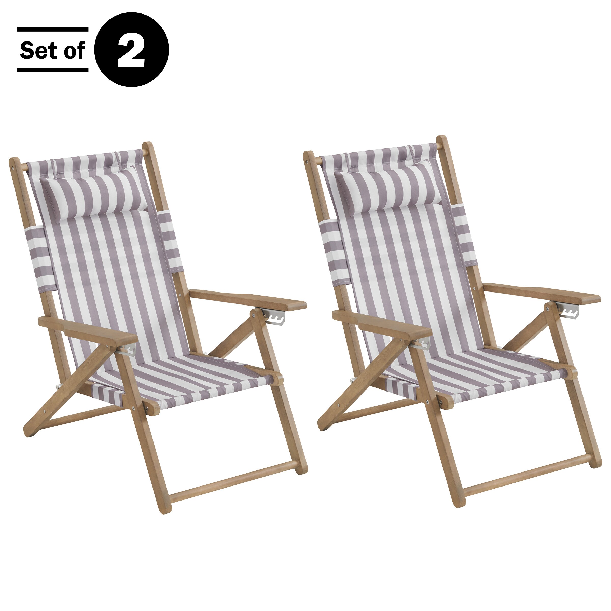 Lavish Home 80-OUTD-FLDBCH-2-2 Beach-Camping-Chairs - View #3