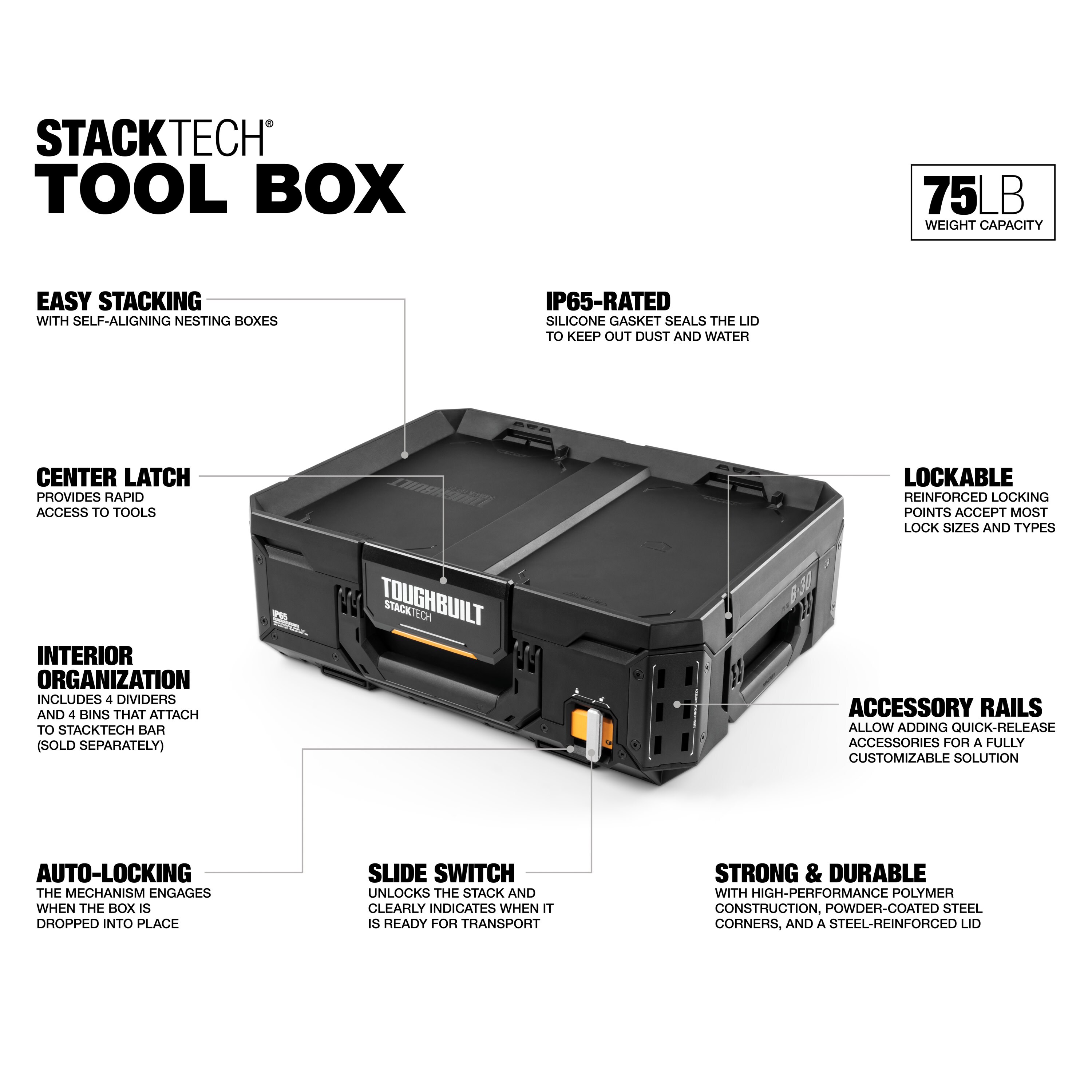 TOUGHBUILT TB-B1-B-30 Tool-Boxes - View #2