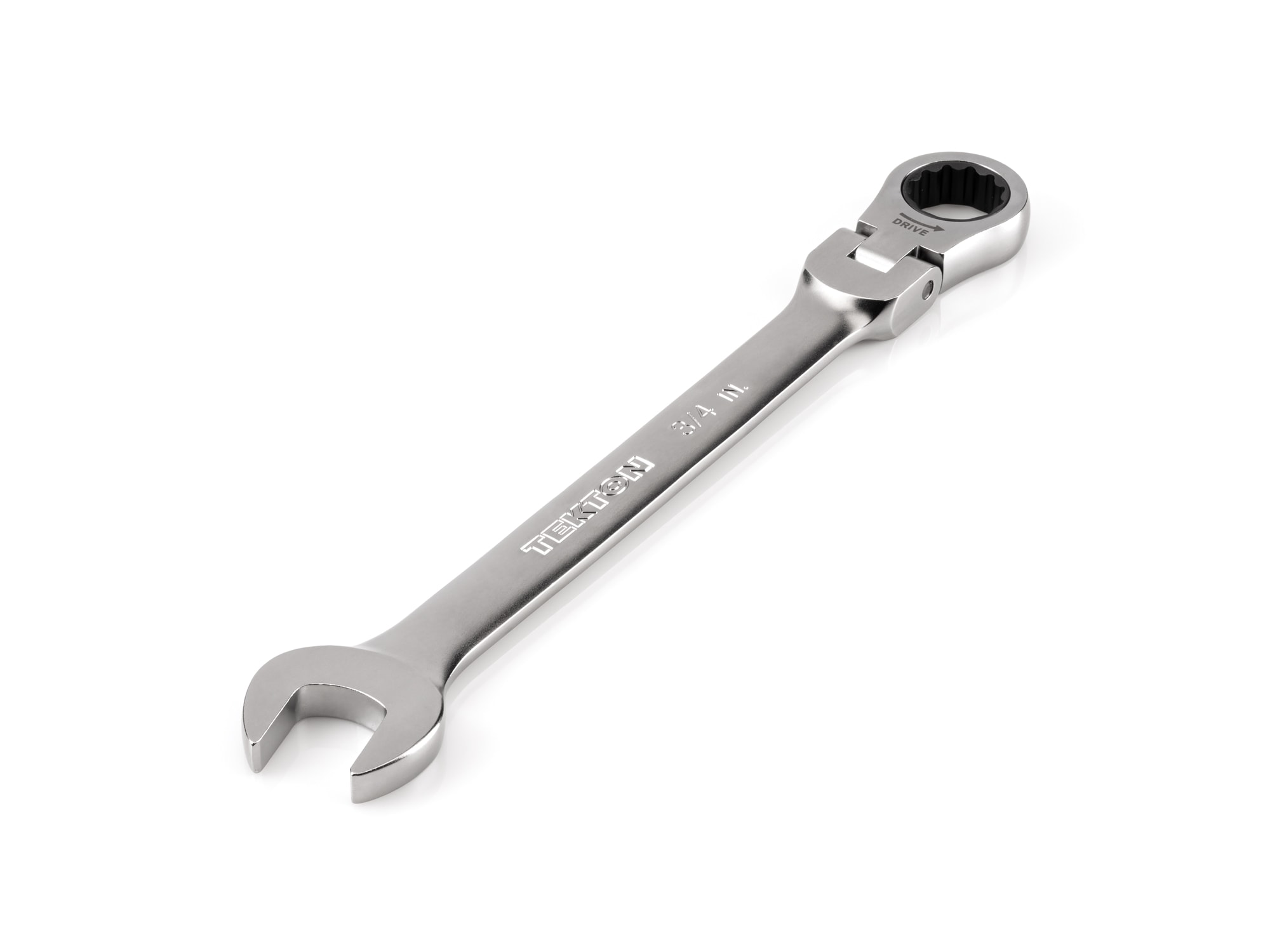 TEKTON WRC26319 3/4-in Standard (SAE) Flexible Head Ratchet Wrench