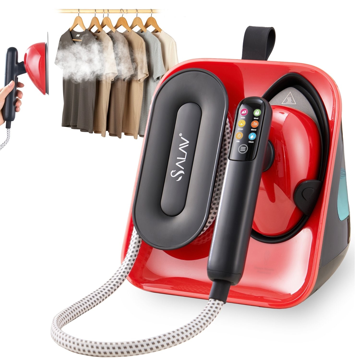 Salav Deluxe Duopress Red Steam Press Fabric Streamer #SS1500 RED