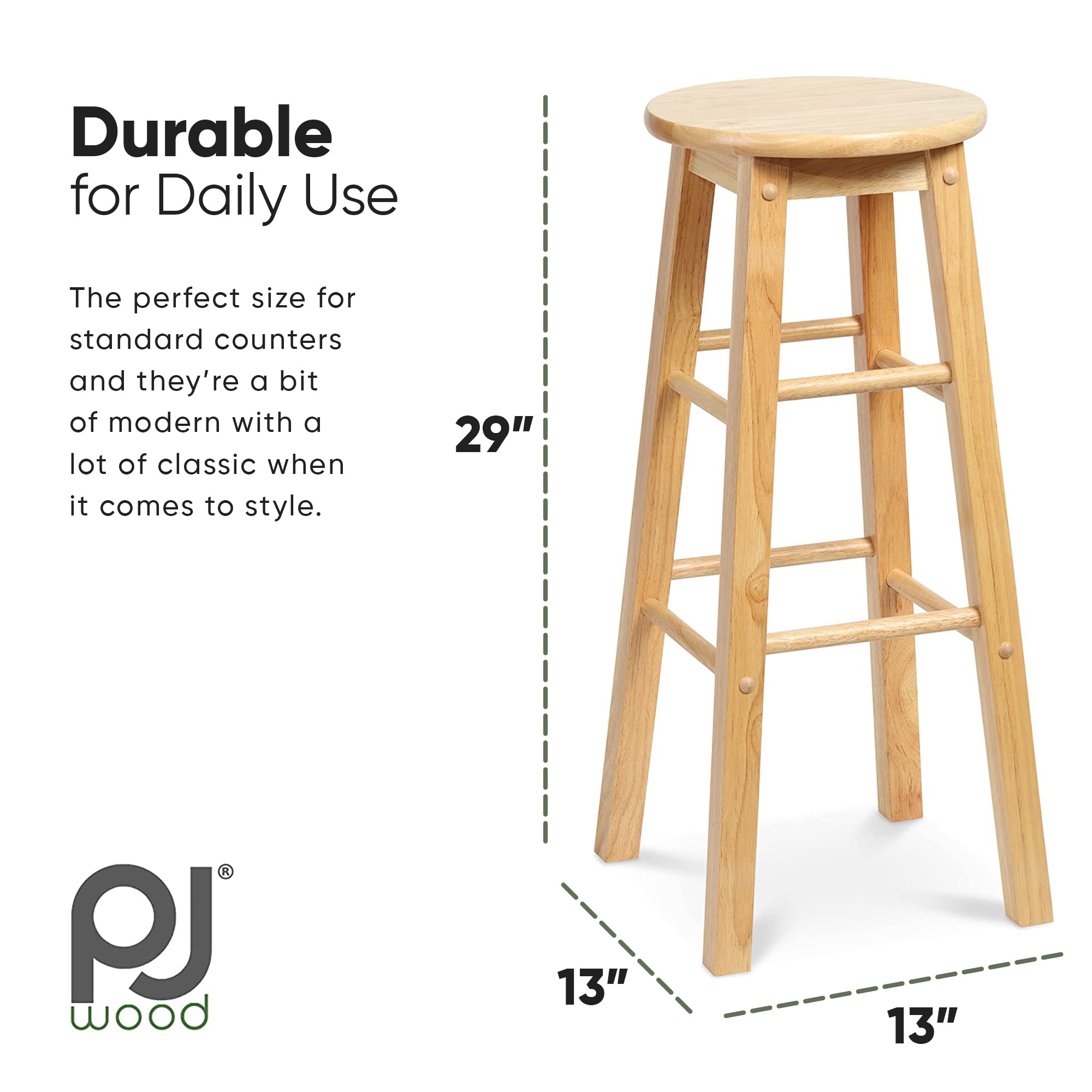 PJ Wood 304514 stools - View #2