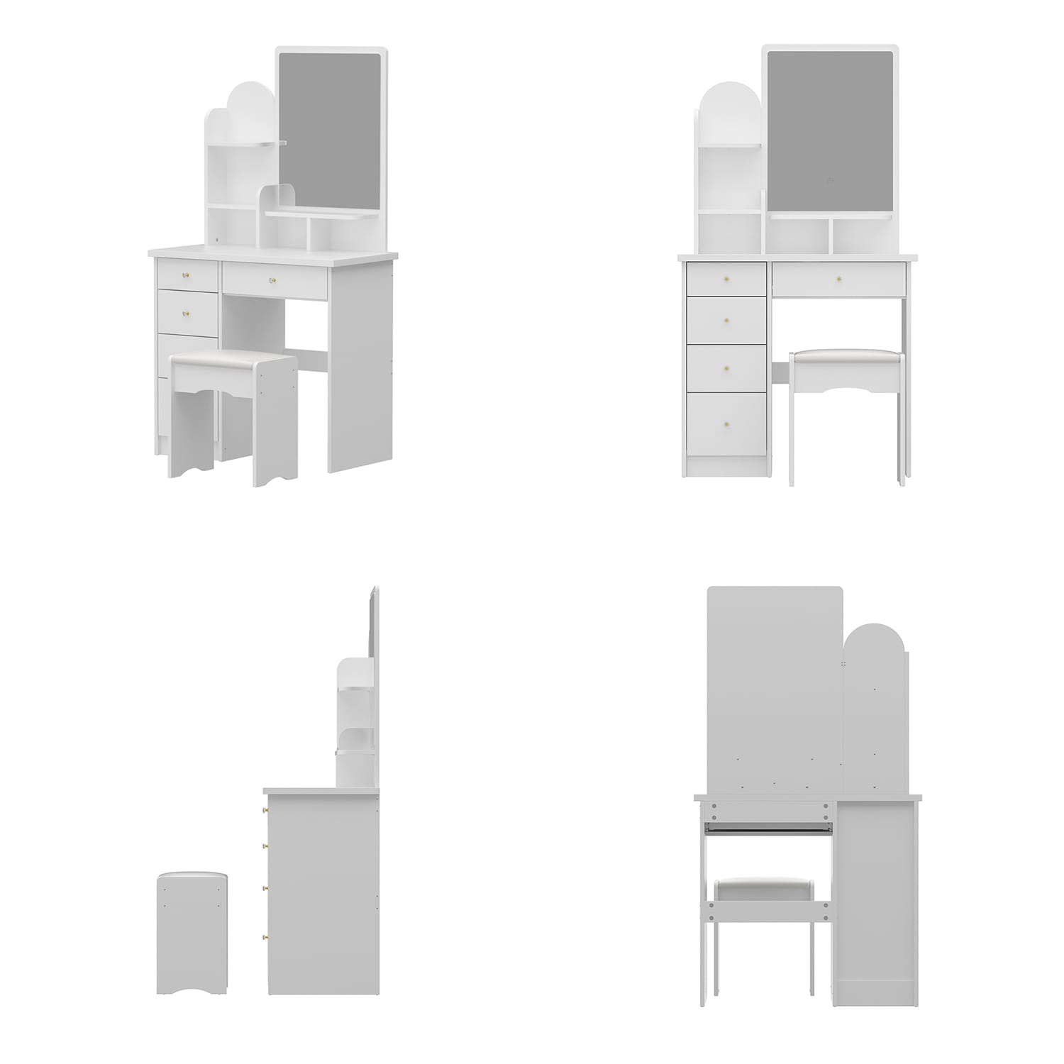 FUFU&GAGA JX0106-01 Bedroom-Vanities - View #6