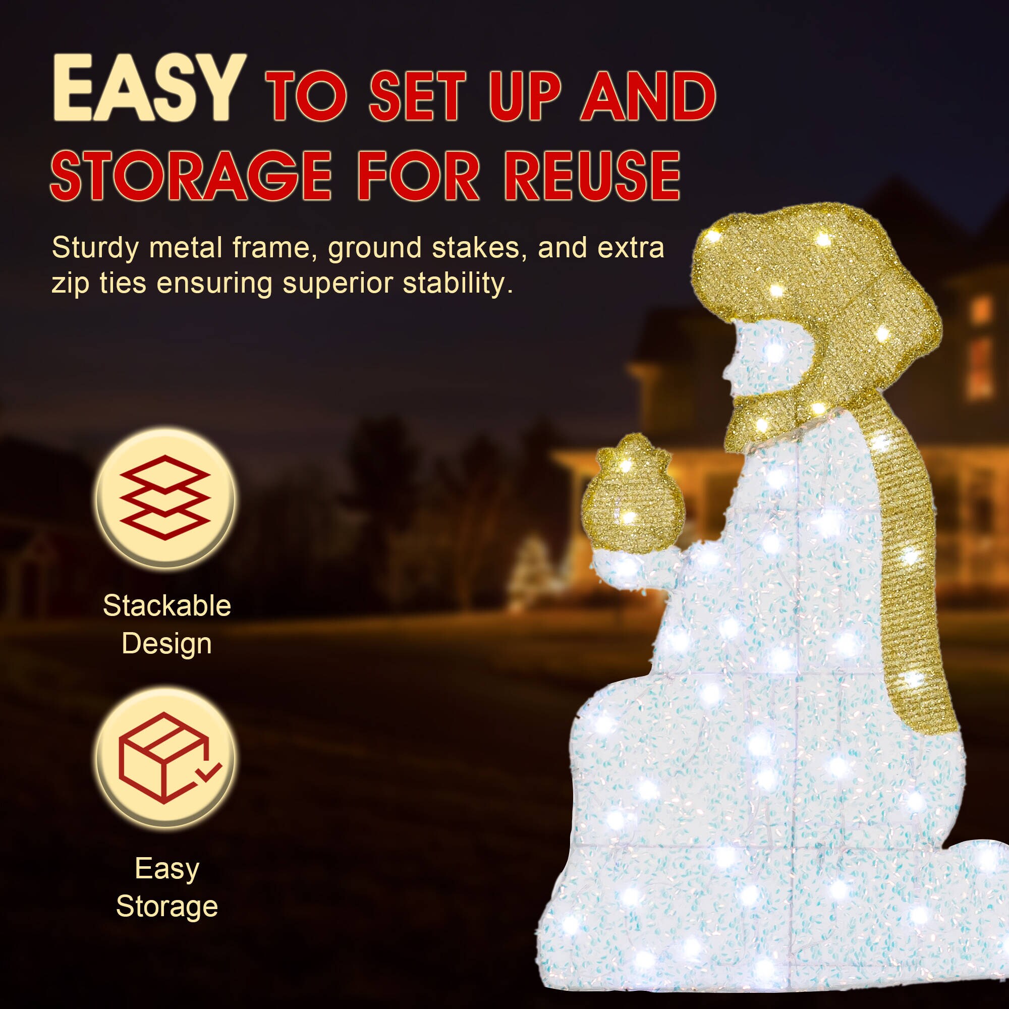 Glitzhome 2039800015 Outdoor-Christmas-Decor - View #6