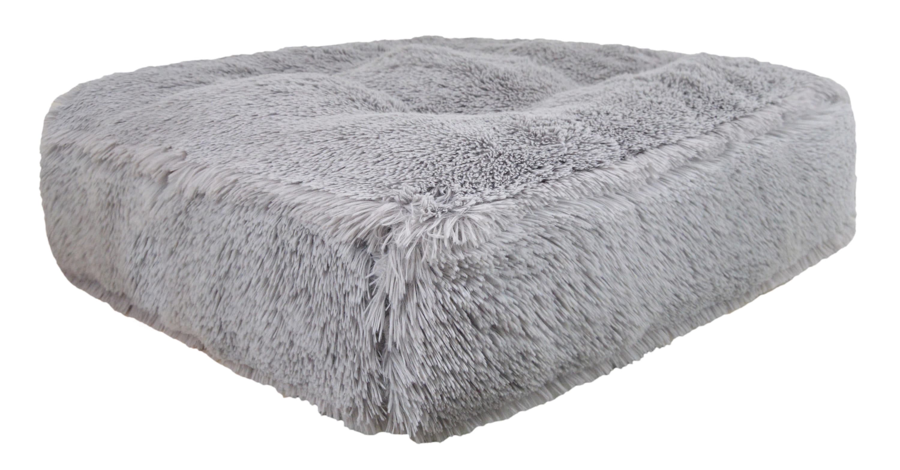 Bessie and Barnie RECT-SNGY-SM Rectangular Gray Polyester Pillow Dog/Cat Bed ( Small )