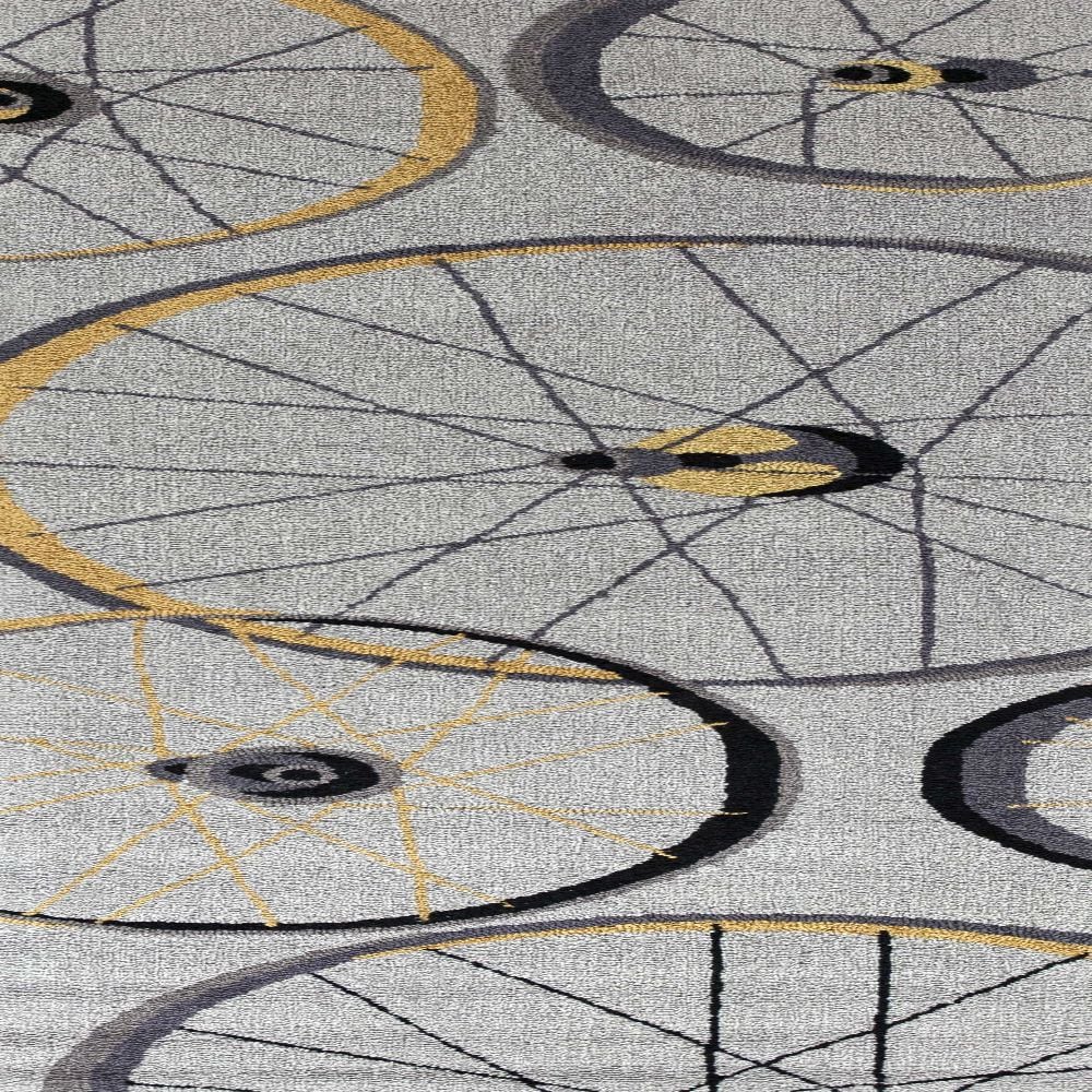 HomeRoots 353713 Bernadette 2 X 7 (ft) Gray Indoor Abstract Runner Rug