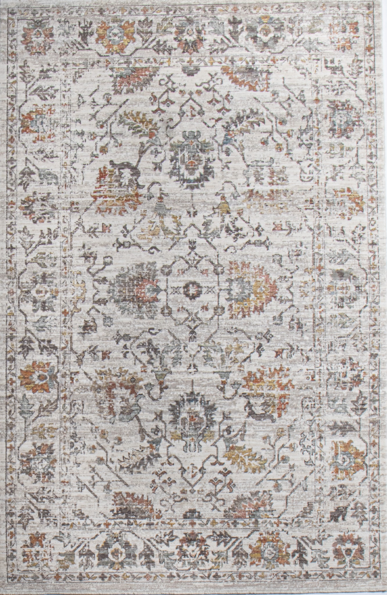 Bashian 649652327655 Legacy 8 x 10 (ft) Polyester Ivory Rectangular Indoor Floral/Botanical Area rug