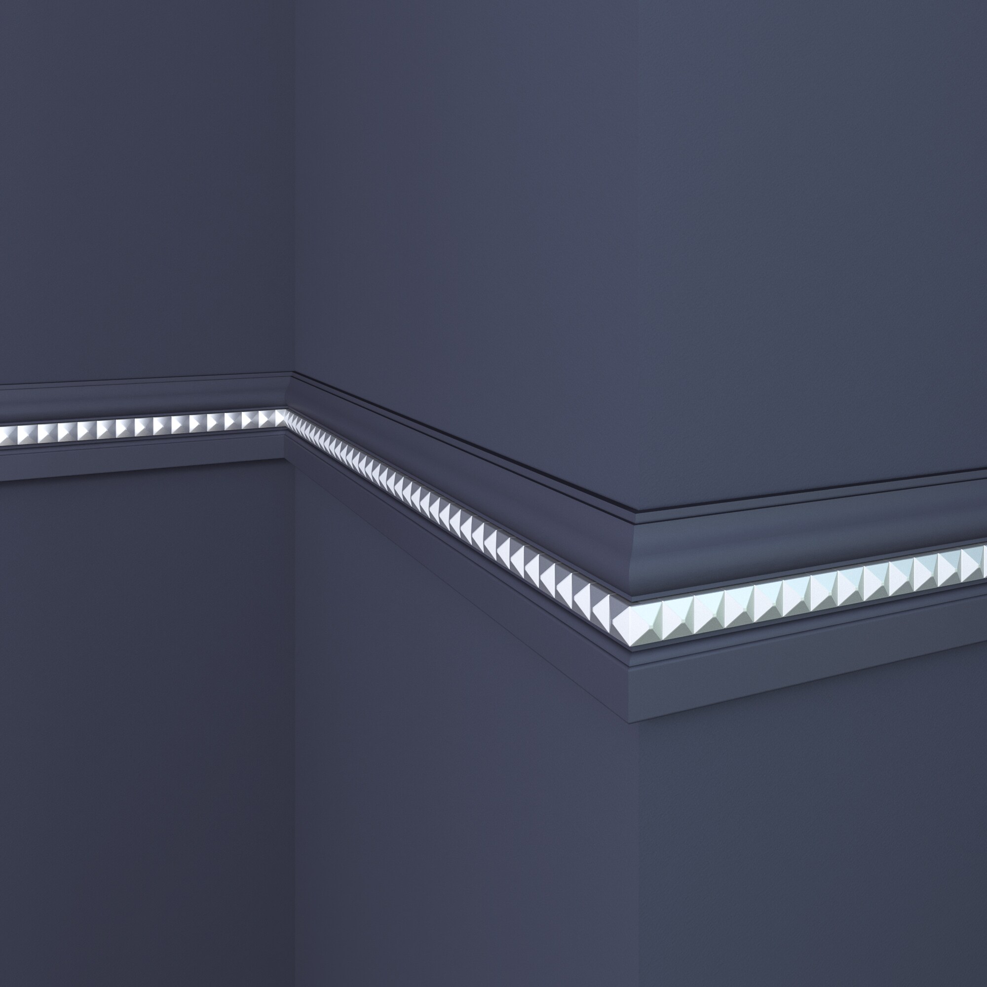 Ornamental Mouldings 1330-8PRIM03SLV Chair-Rail-Moulding - View #5