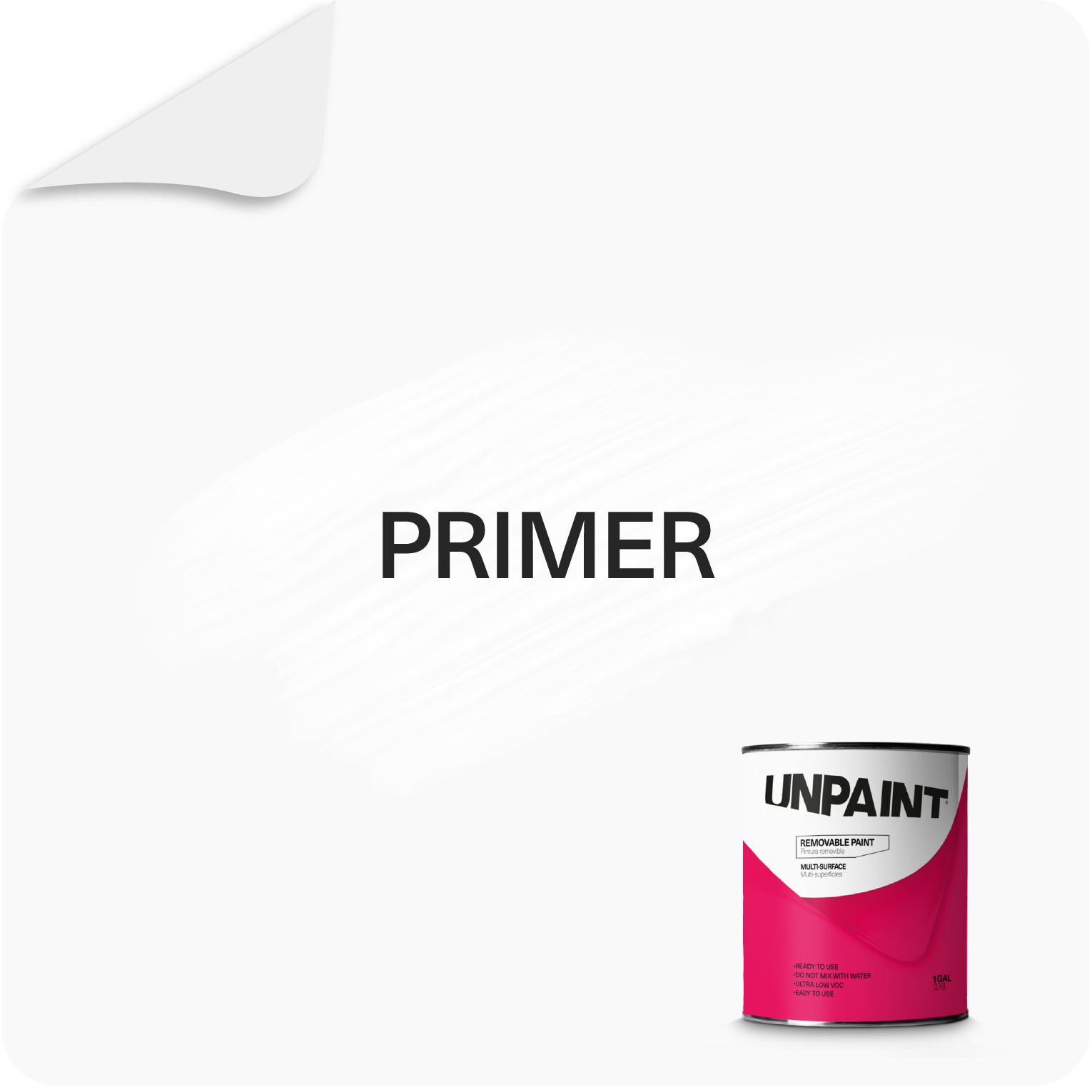 UNPAINT 300-0002-000006 Matte Primer Base Water-based Interior Paint ( 1-quart )