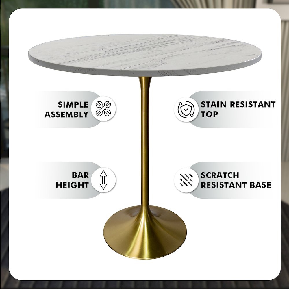 Leisuremod VT43BG-48WMR Patio-Tables - View #5