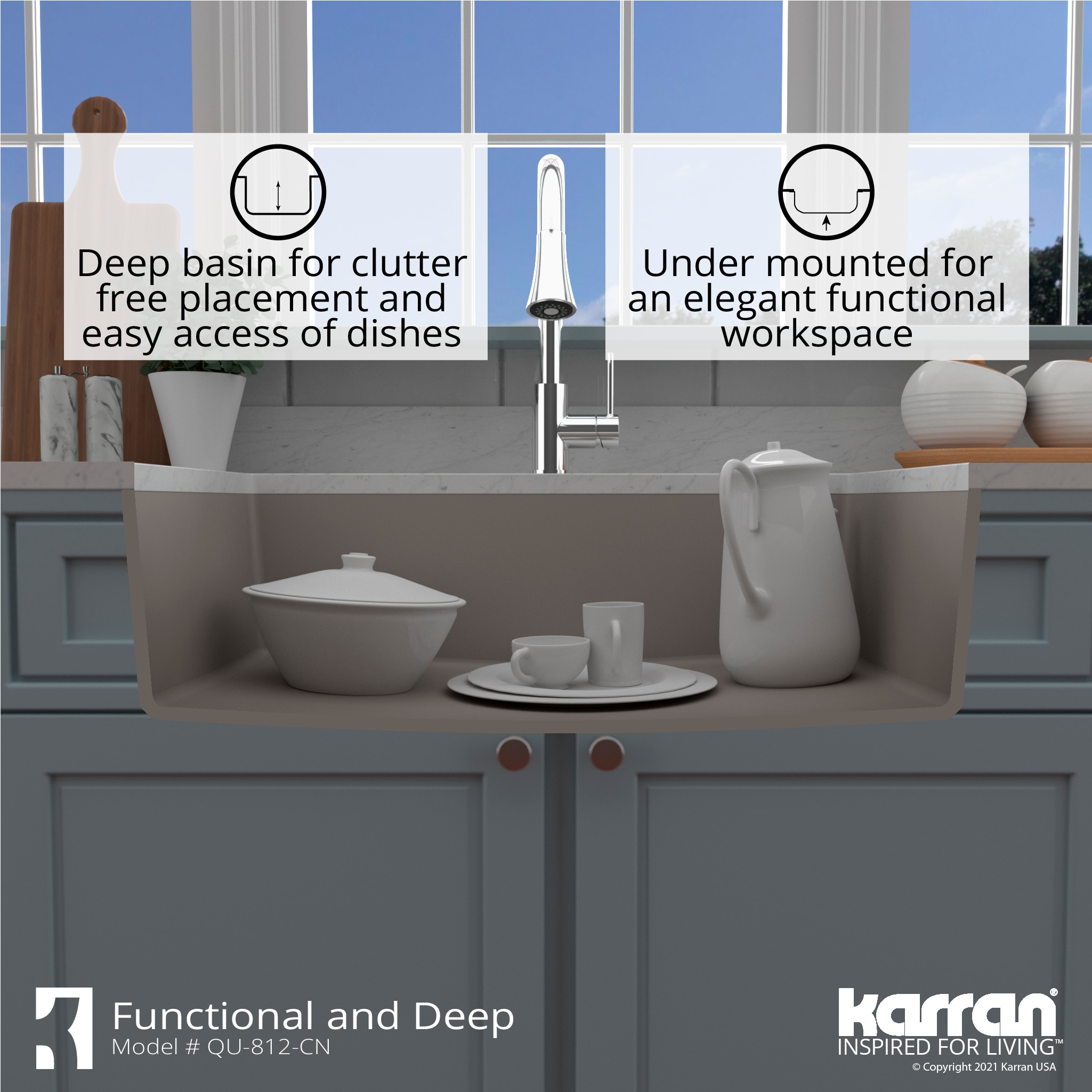 Karran QU-812-CN Kitchen-Sinks - View #8