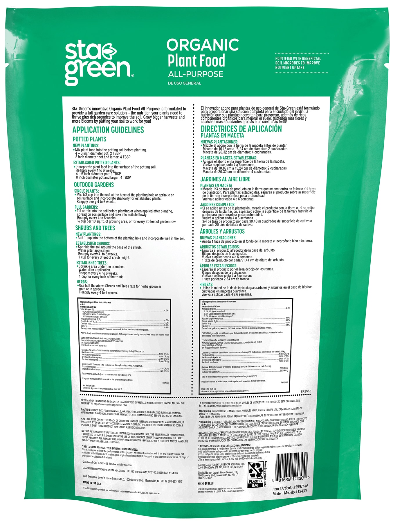 Sta-Green 12430-6 Plant-Food - View #2