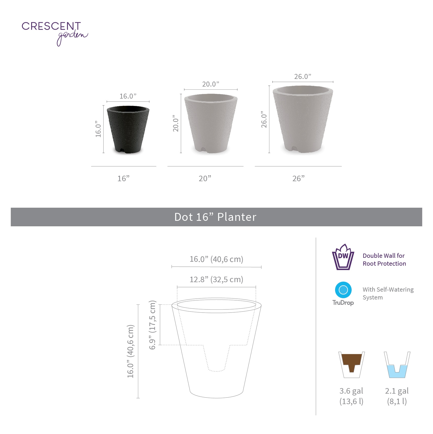 Crescent Garden A594000 Planter-Window-Box - View #5