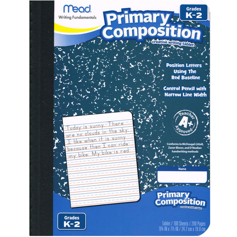 Mead Tablet, Primary Composition, 200 Pages, Grades K-2