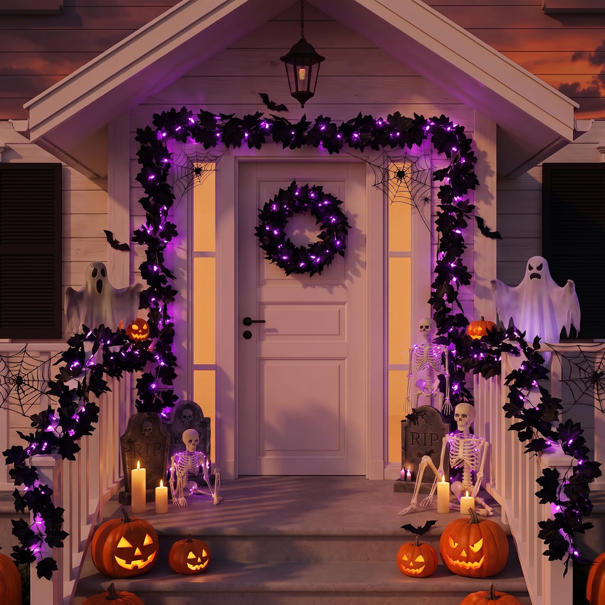 WZK 253111047598 Artificial-Halloween-Wreaths - View #3