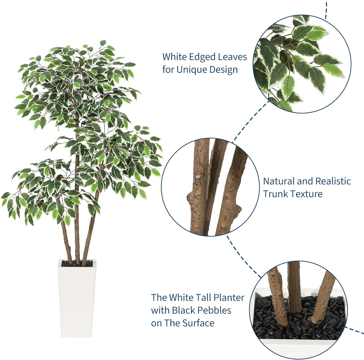 Qeetex WWJ-PHK-359GT8N4 Artificial-Plants-Trees - View #4
