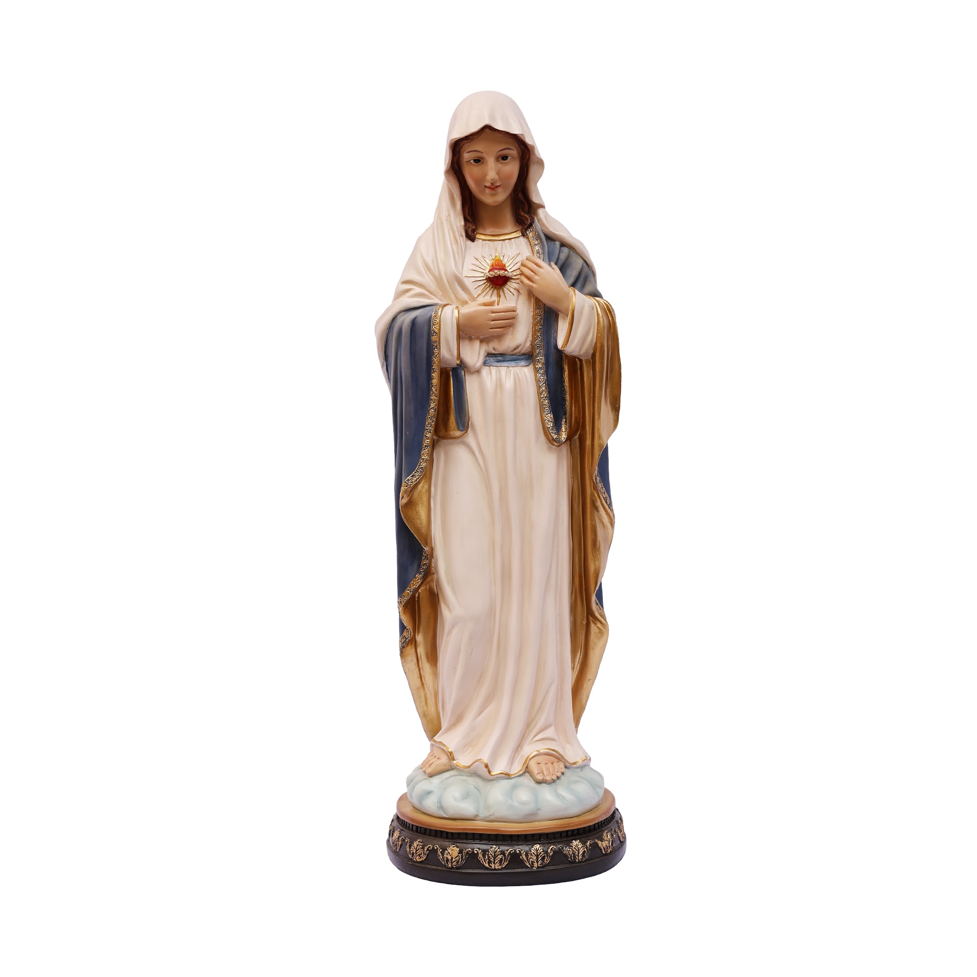 Hi-Line Gift 24-in H x 6.7-in W Blue Religion Garden Statue