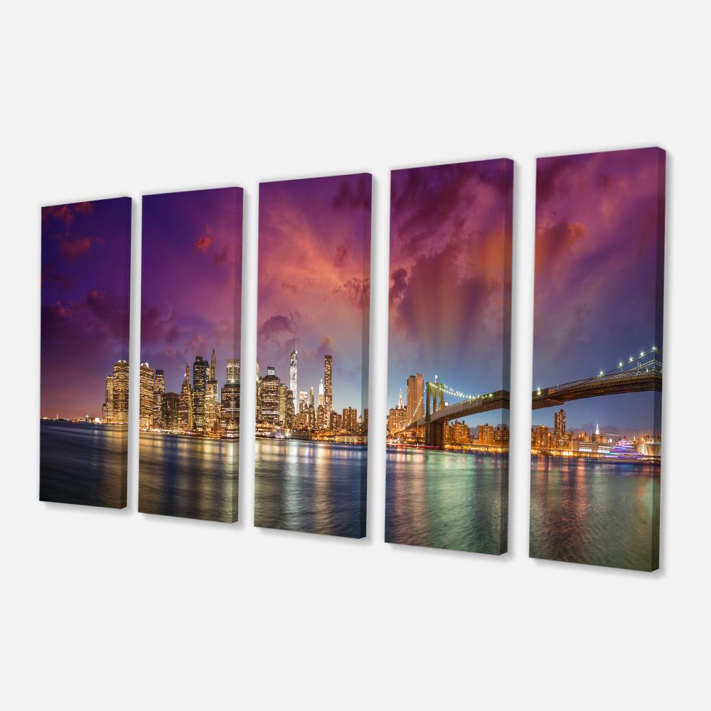 Designart 28-in H x 60-in W Landscape Print on Canvas in the Wall Art ...