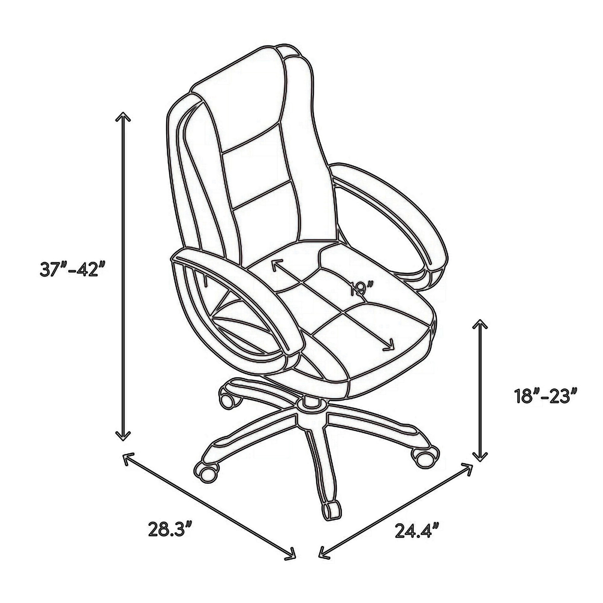 Benzara BM163559 Office-Chairs - View #5