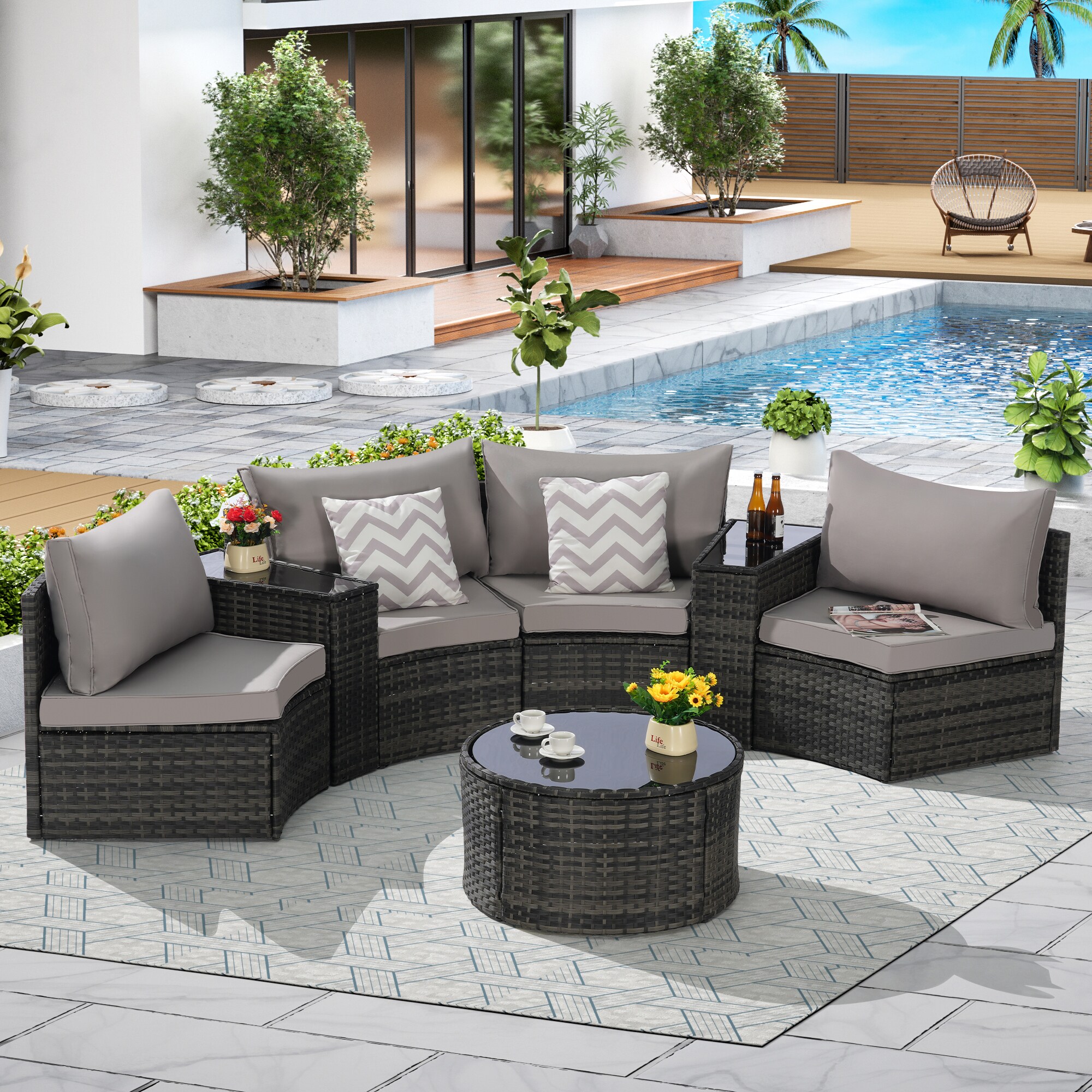 SINOFURN SYB670031LG Patio-Sofas-Daybeds - View #4