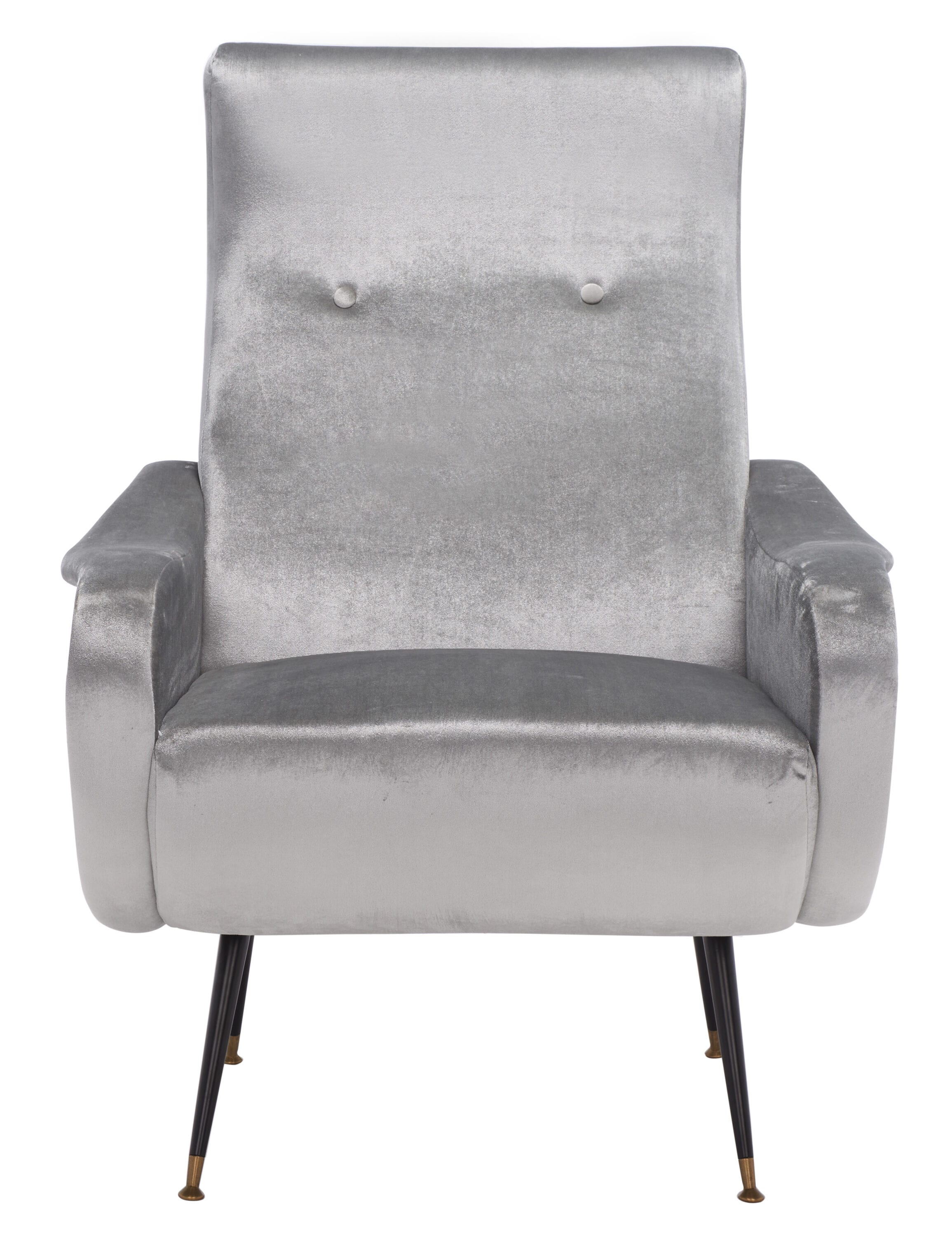 Safavieh FOX6260A Elicia Midcentury Light Gray Accent Chair