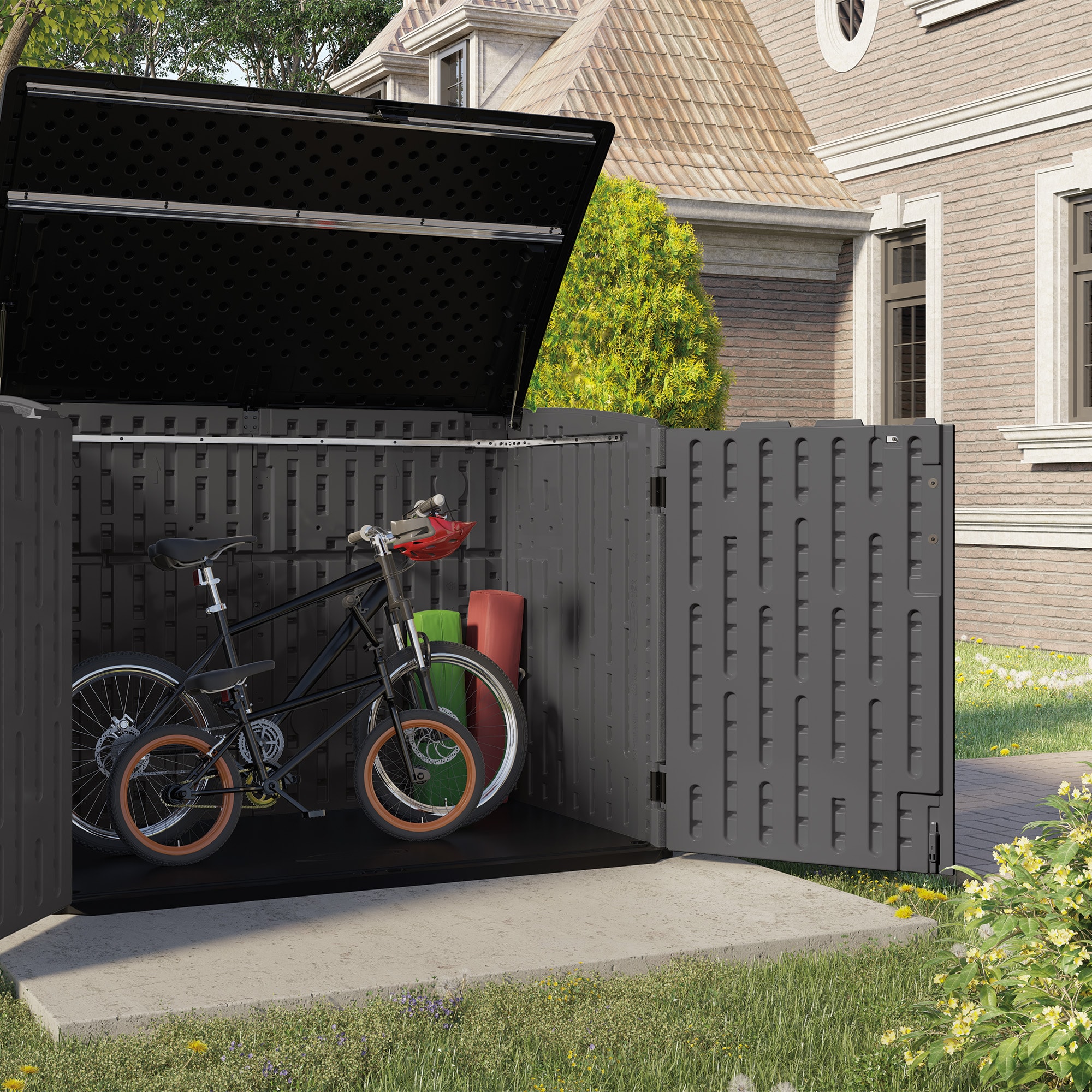 Suncast BMS4781D Vinyl-Resin-Storage-Buildings - View #4