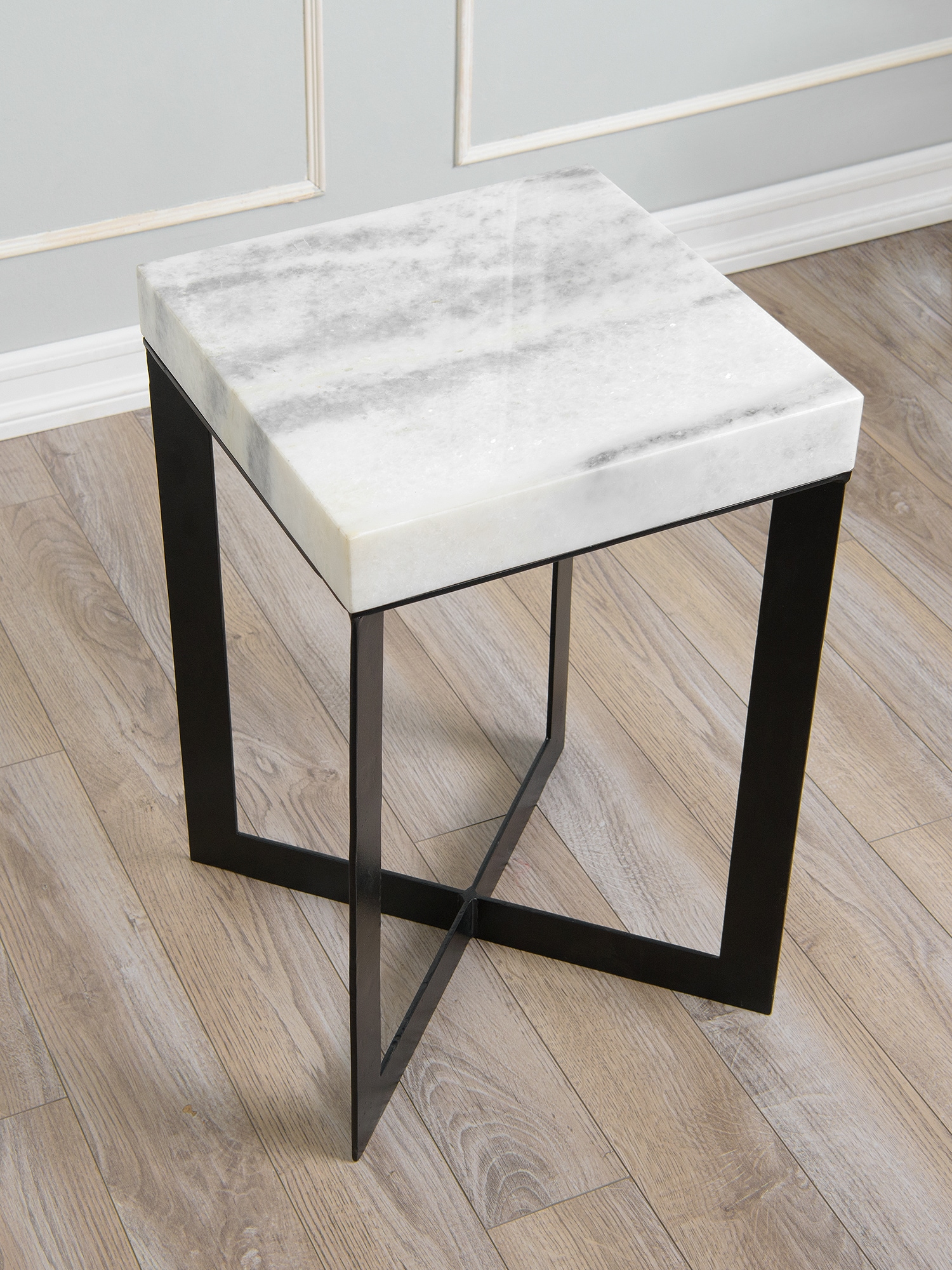 Best Home Fashion TABLE-IAFUR2082-WH End-Tables - View #3
