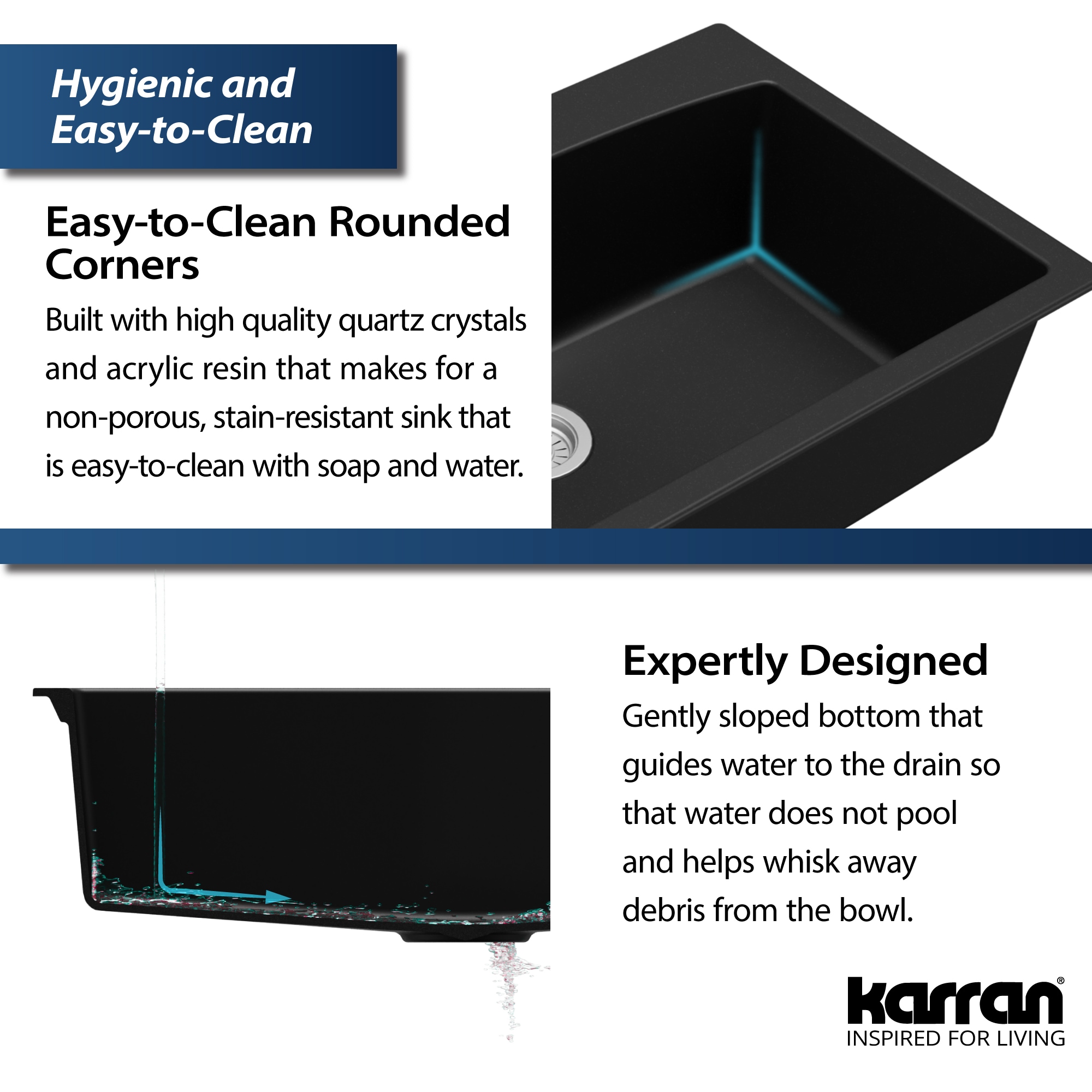 Karran QT-712-BL Kitchen-Sinks - View #9