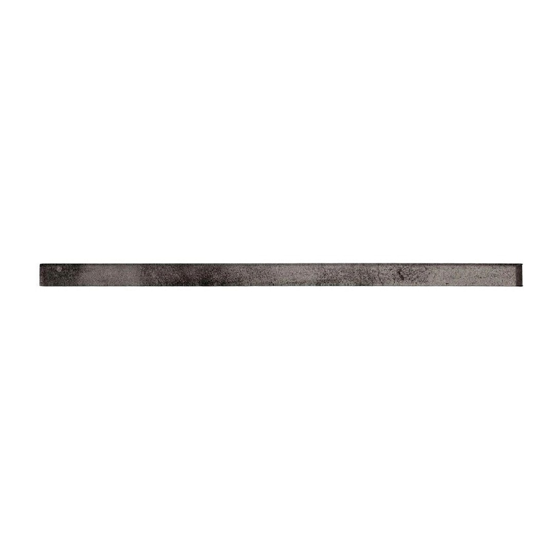Apollo Tile APLGP8811A Dark Gray 1/2-in x 12-in Glossy Glass Pencil Tile ( 0.5-sq ft / Carton ) 10 -Pack