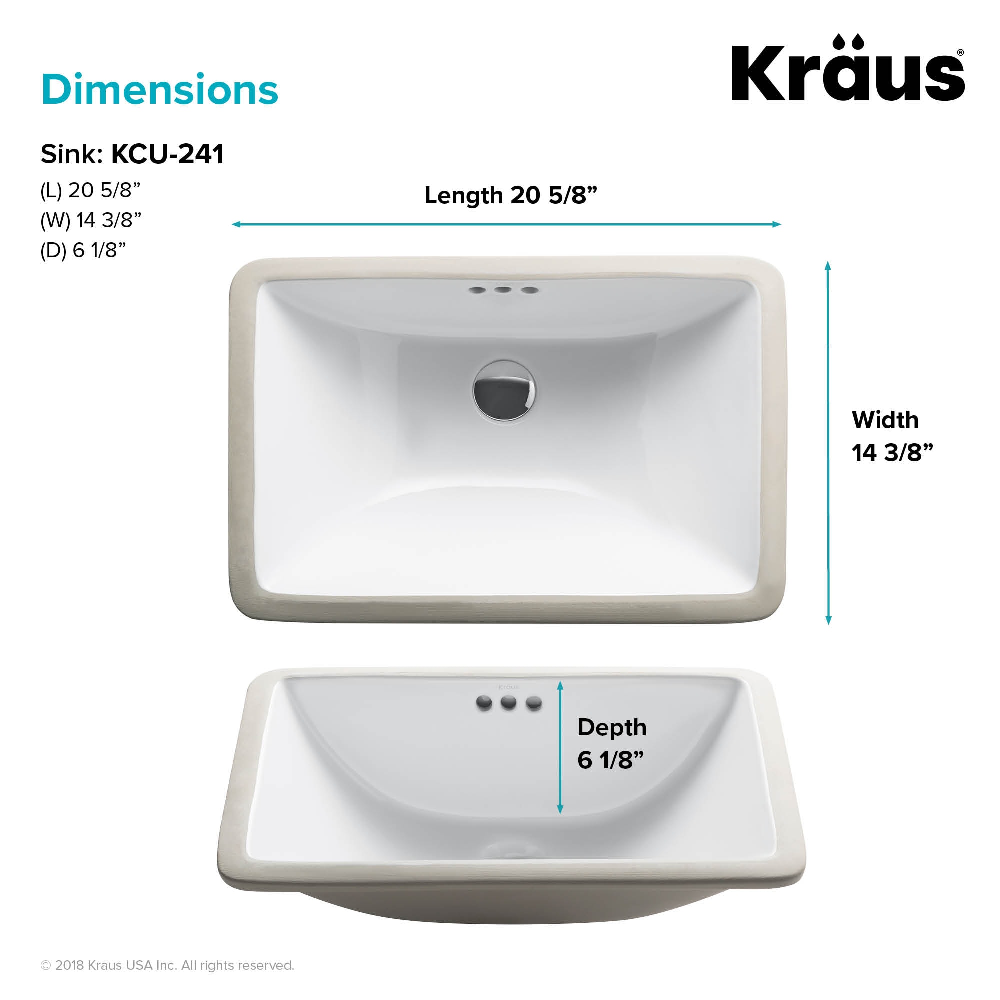 Kraus KCU-241 Bath-Sink - View #6