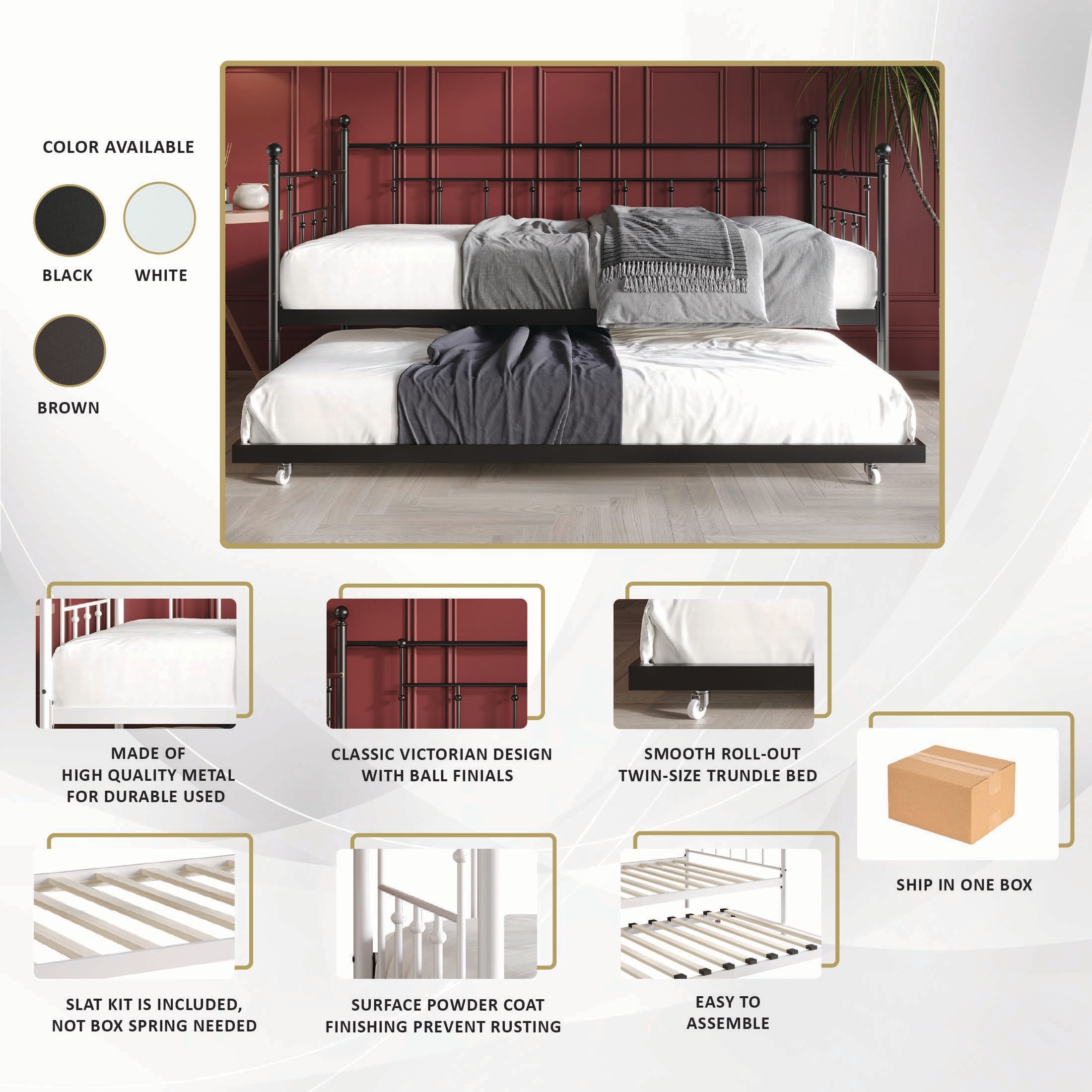 CasePiece CMD023TT-BN-MT futons - View #6