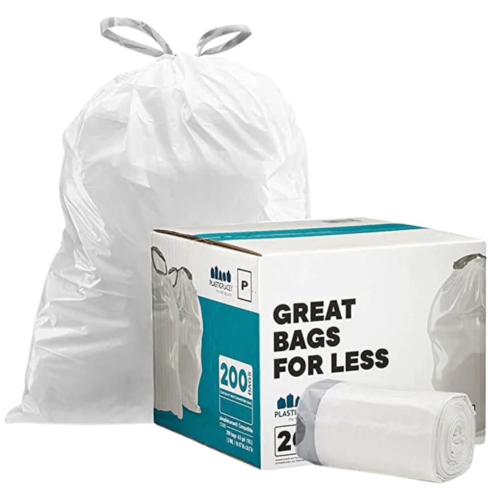 Kinger Home 13-Gallons Green Polypropylene Kitchen Flap Tie Trash Bag  (30-Count) in the Trash Bags department at
