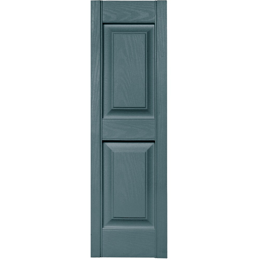 Vantage V4711239004 12-in W x 38.875-in H Wedgewood Blue Raised Panel Exterior Shutters