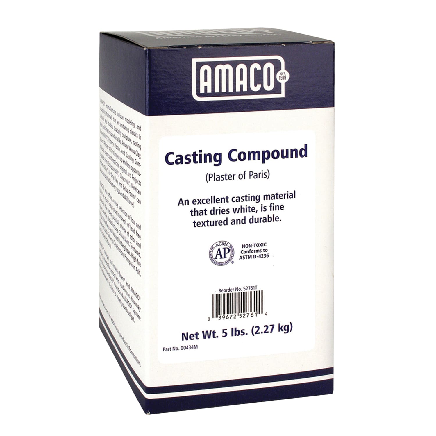 AMACO Pottery Plaster and Casting Compound 5lb
