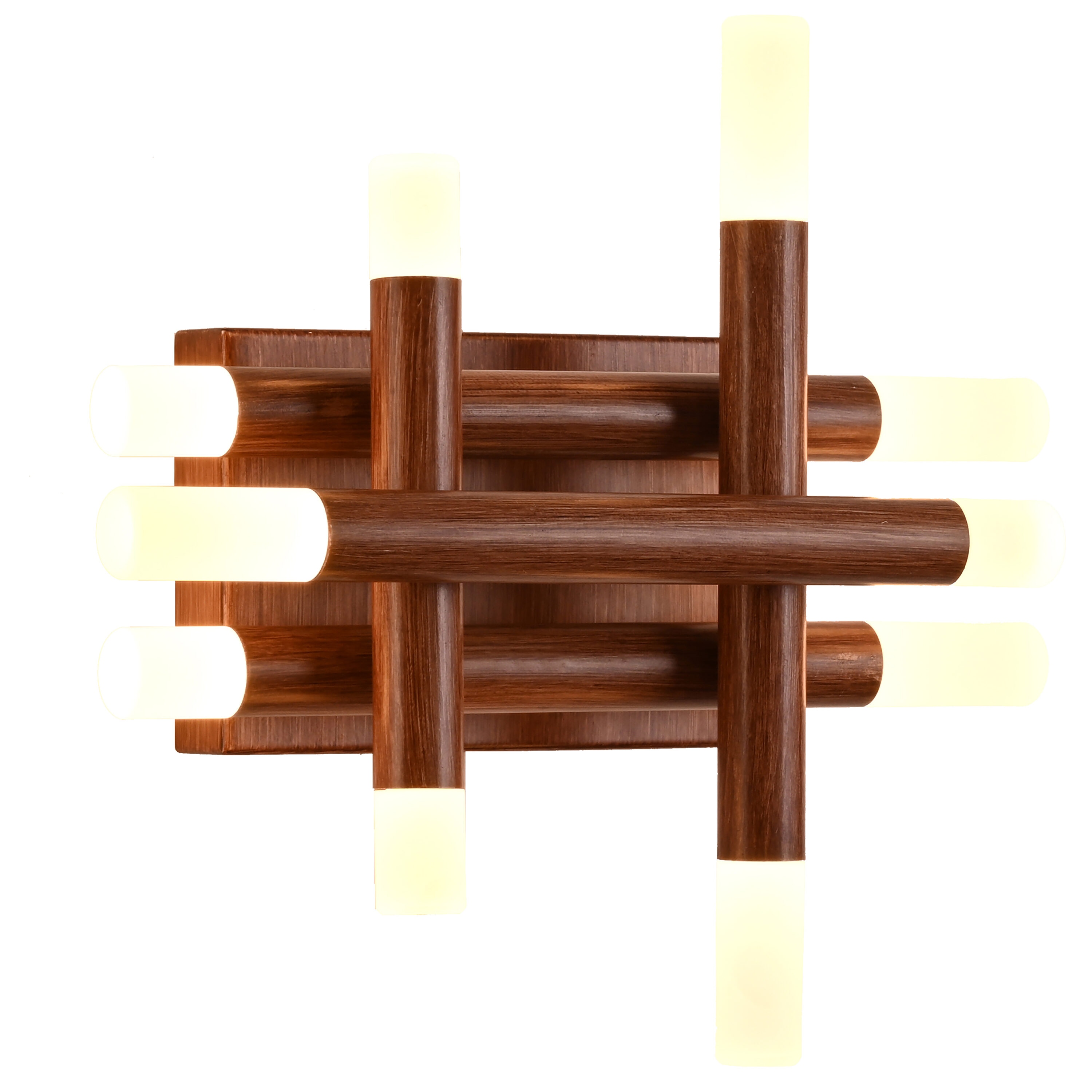 Cusp Barn CSUP4098 Wall Sconce 11.8-in 10 -Light Brushed Brown Integrated LED Modern/contemporary Vanity light