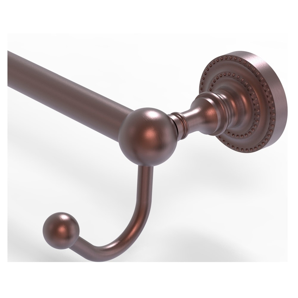 Allied Brass Dottingham 30-in Antique Copper Wall Mount Single Towel Bar