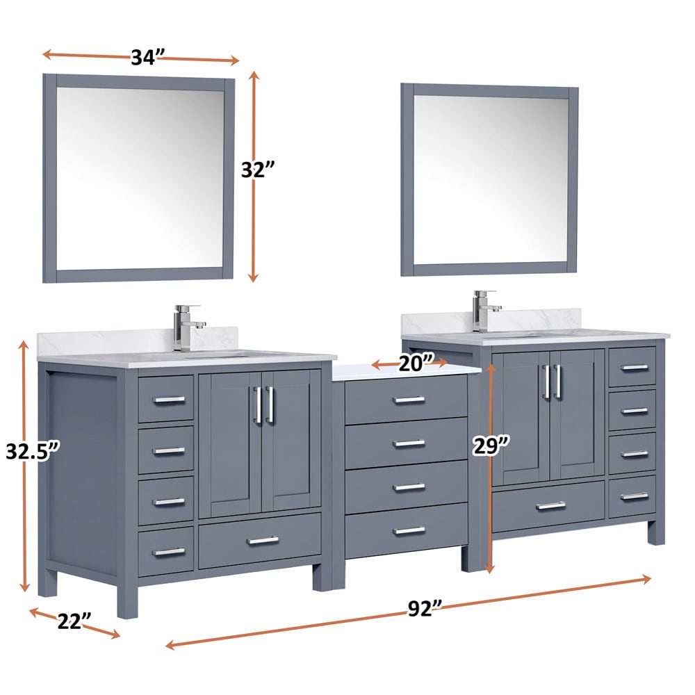 Lexora LVOP92DB110 Bath-Vanity-Combo - View #5