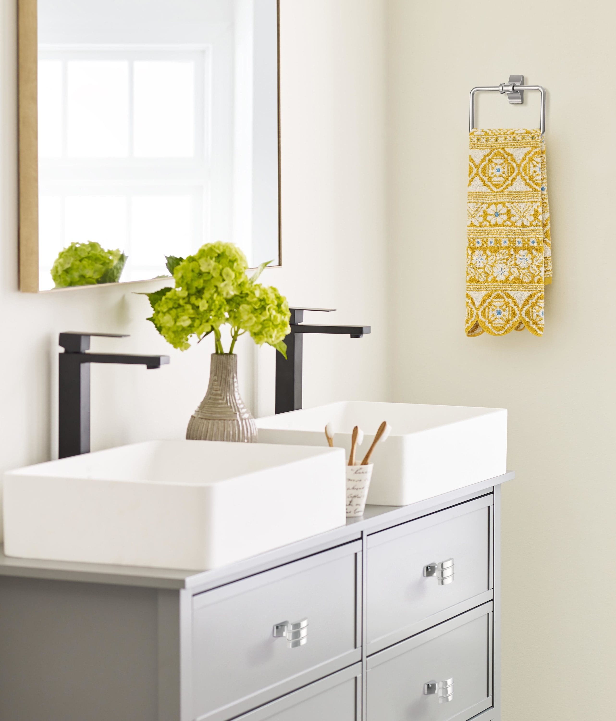Davenport Chrome 5-1/4 Inch Wall Mounted Towel Ring
