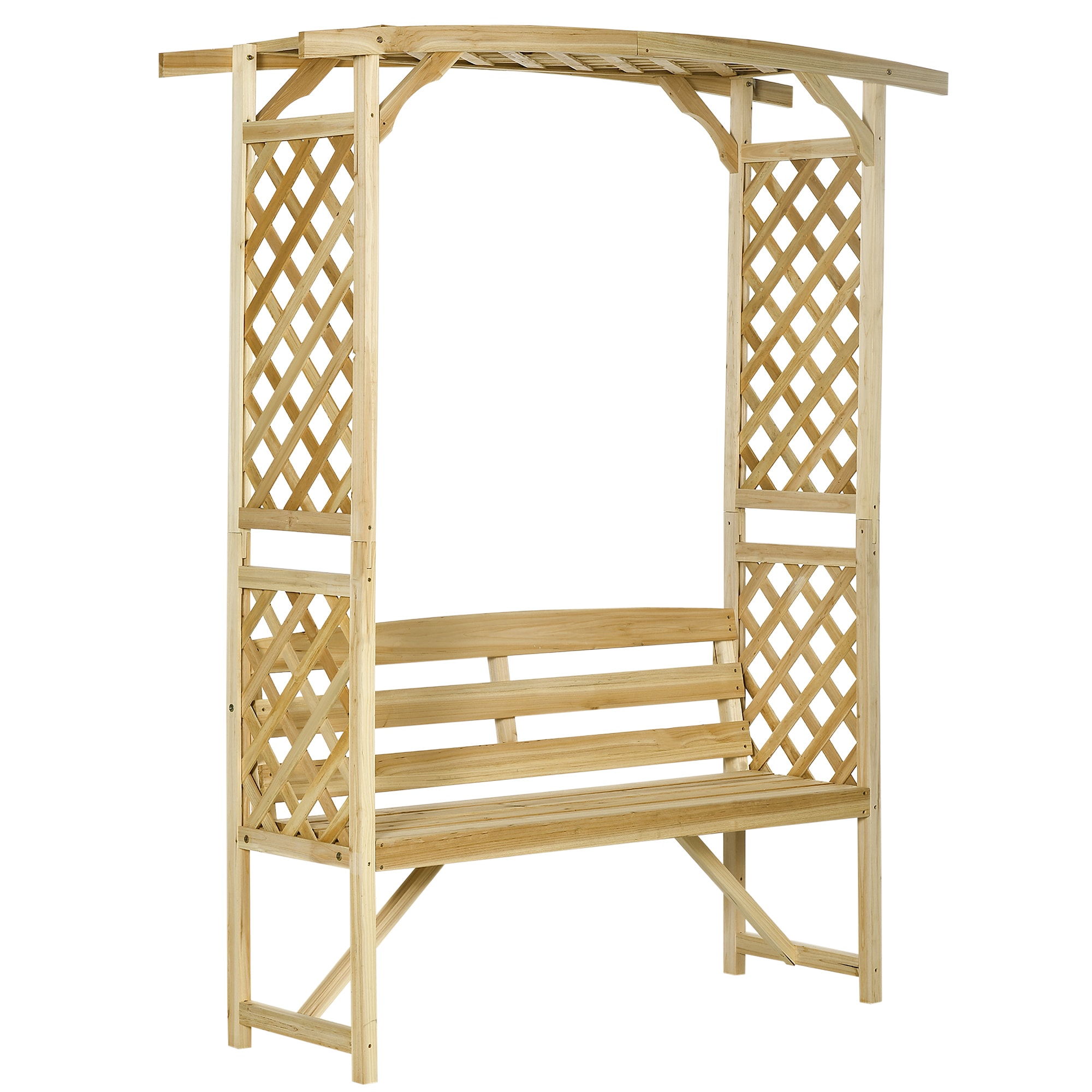 Patio Garden Bench Arbor Arch Garden Arbors At Lowes.com