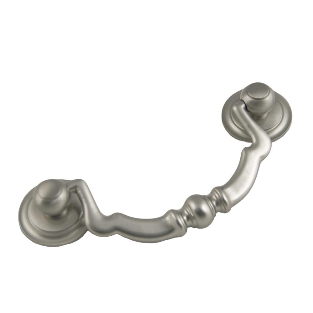 RK International CP 3707-P 3-in Center to Center Satin Nickel Novelty Bar Drawer Pulls