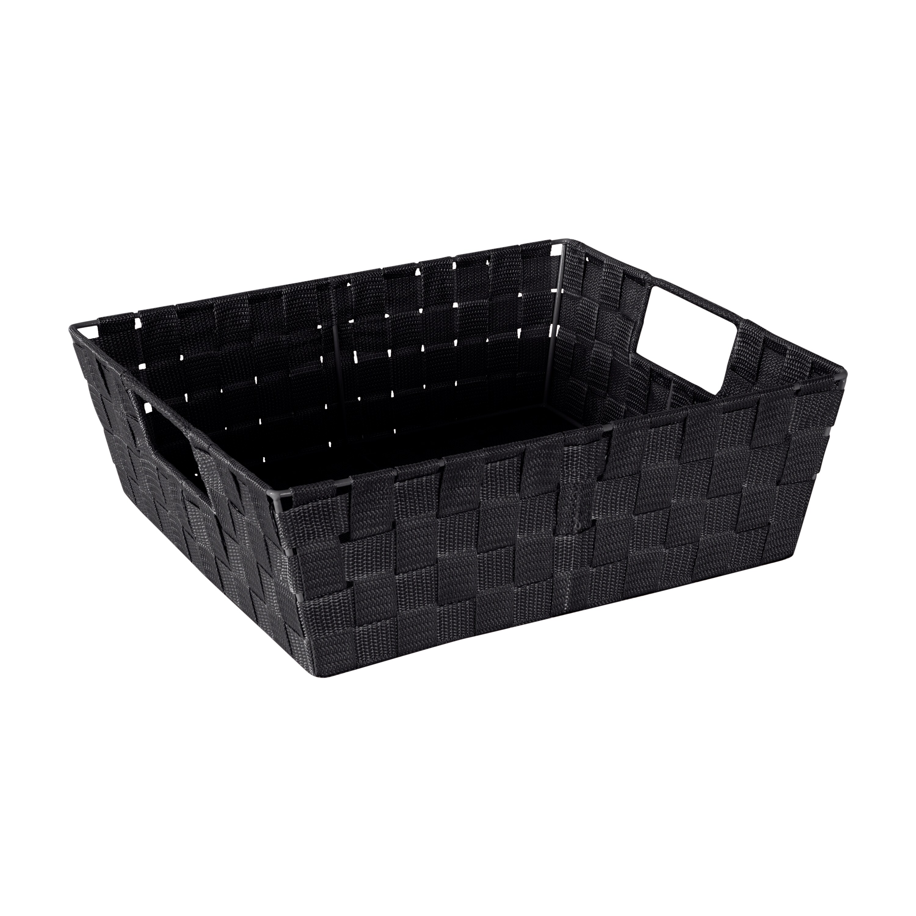 Simplify 25093-BLACK ( 15-in W x 5-in H x 13-in D ) Black Polypropylene Basket