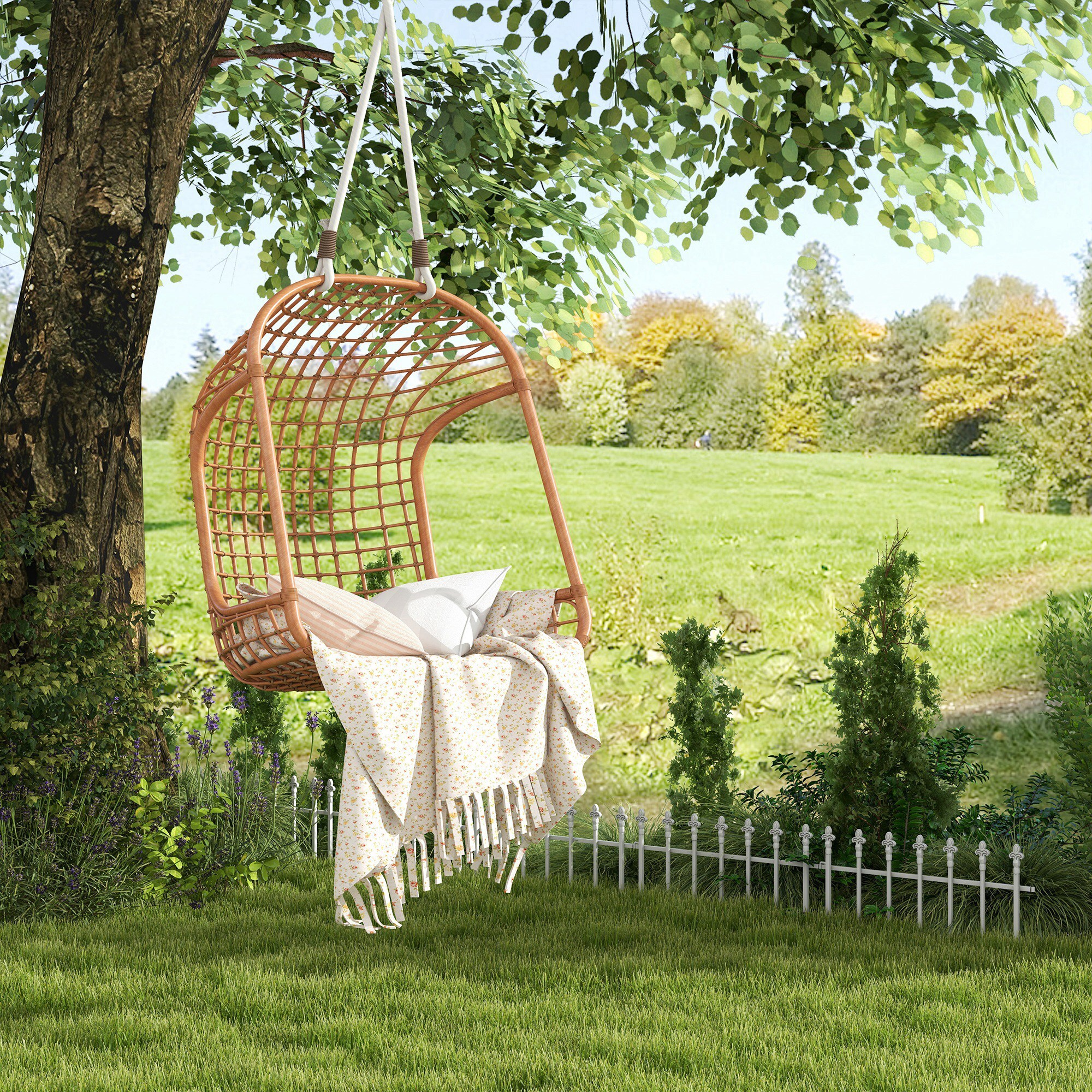 Outsunny 844-799V00WT Garden-Utility-Fencing - View #9