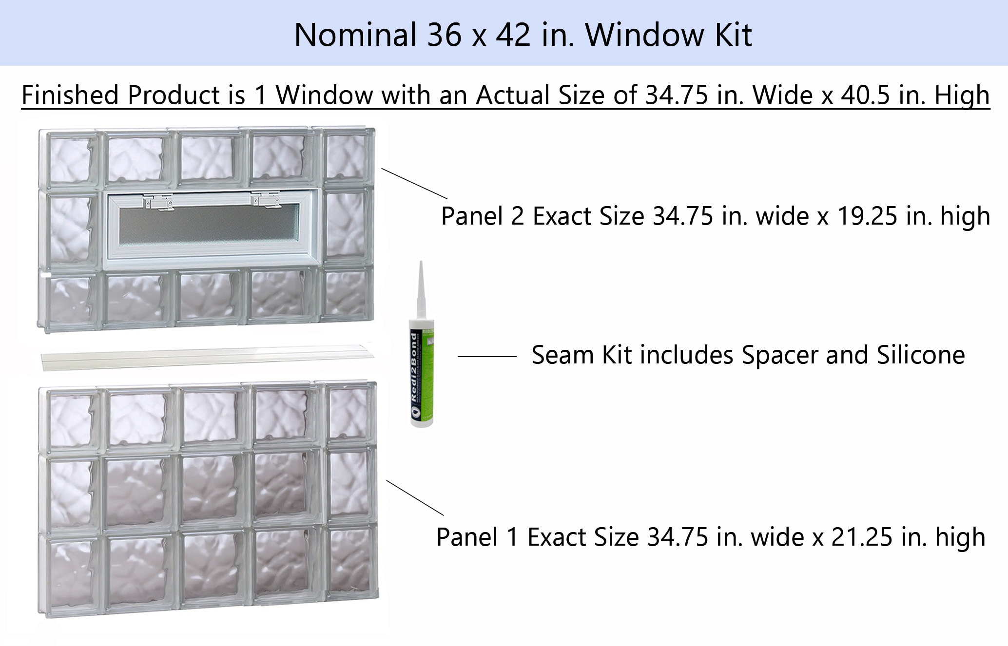 REDI2SET V3642DC Glass-Block-Windows - View #2