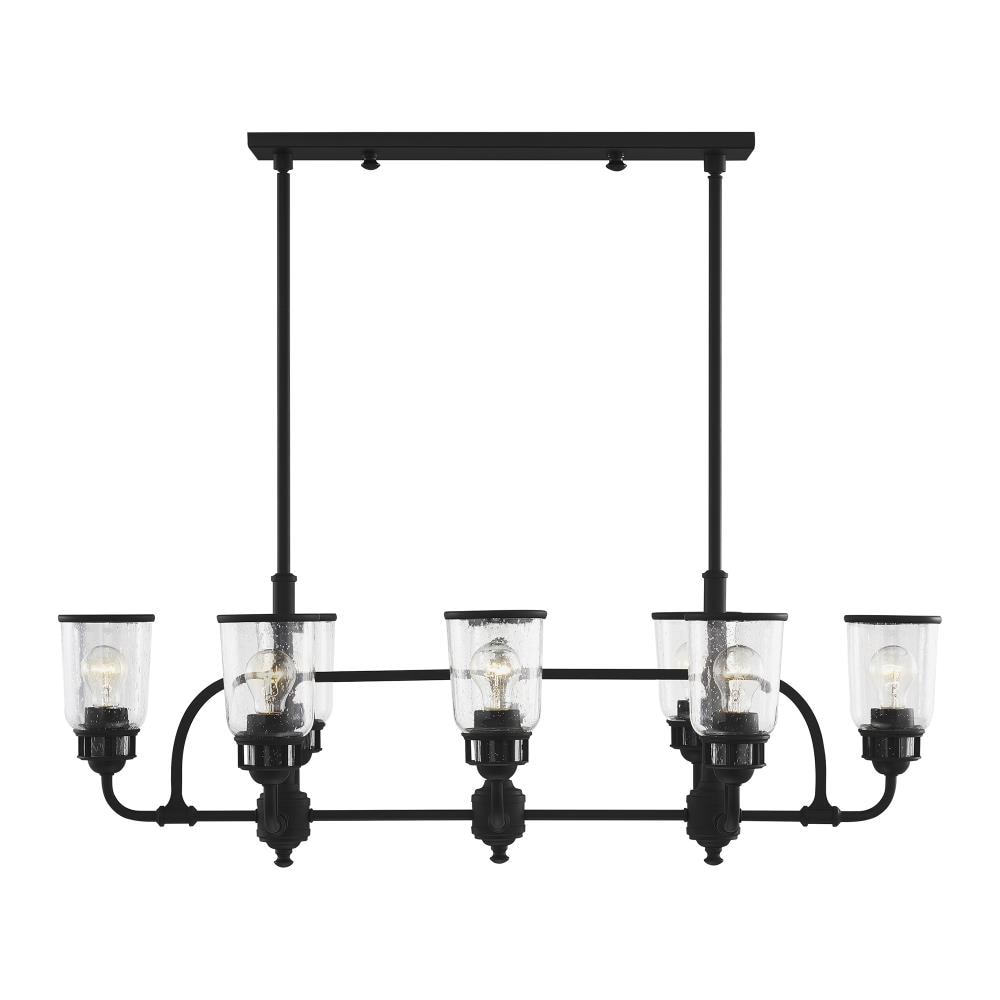 Lawrenceville 8-Light Black Industrial Chandelier
