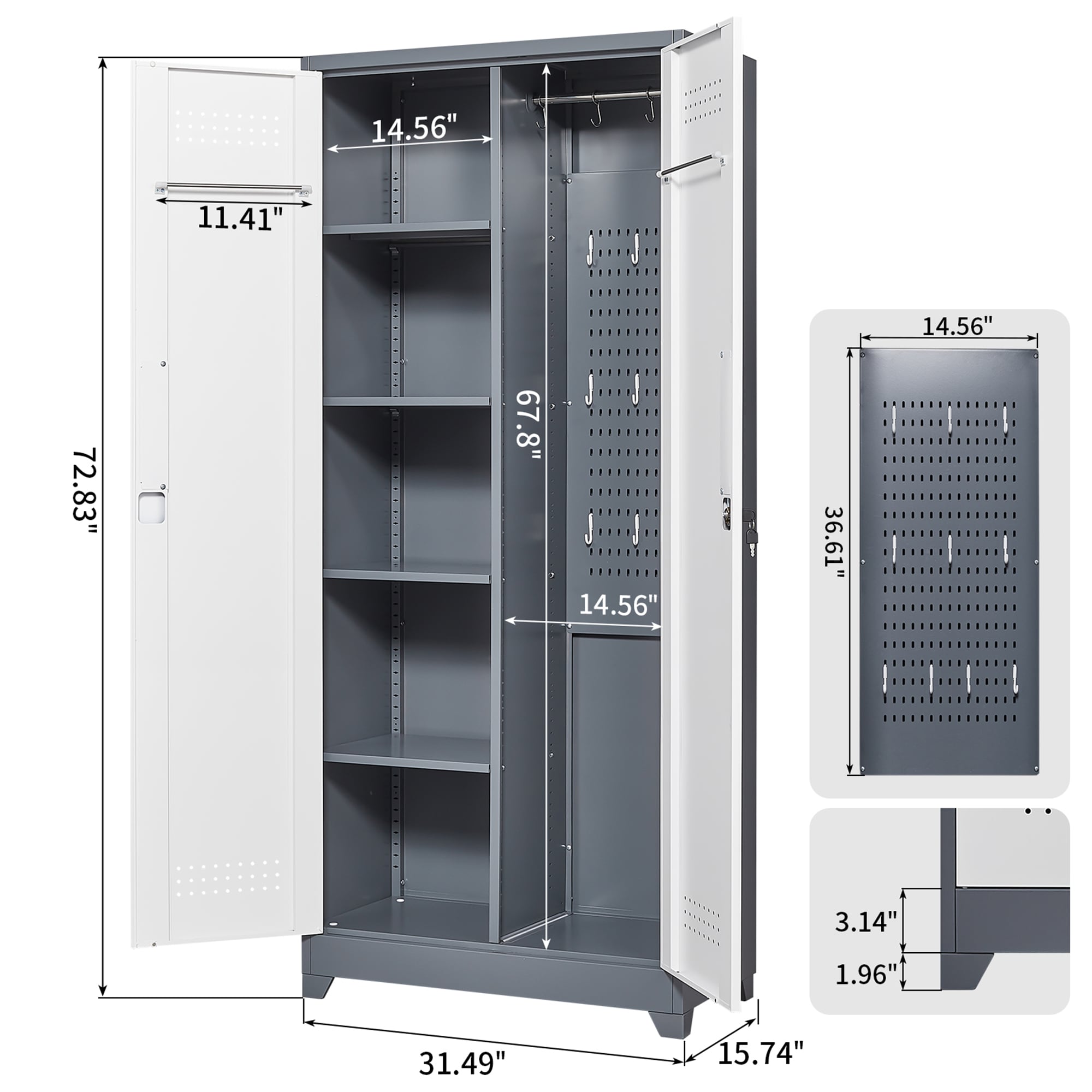 SINOFURN SYD260005WT Filing-Cabinets - View #5