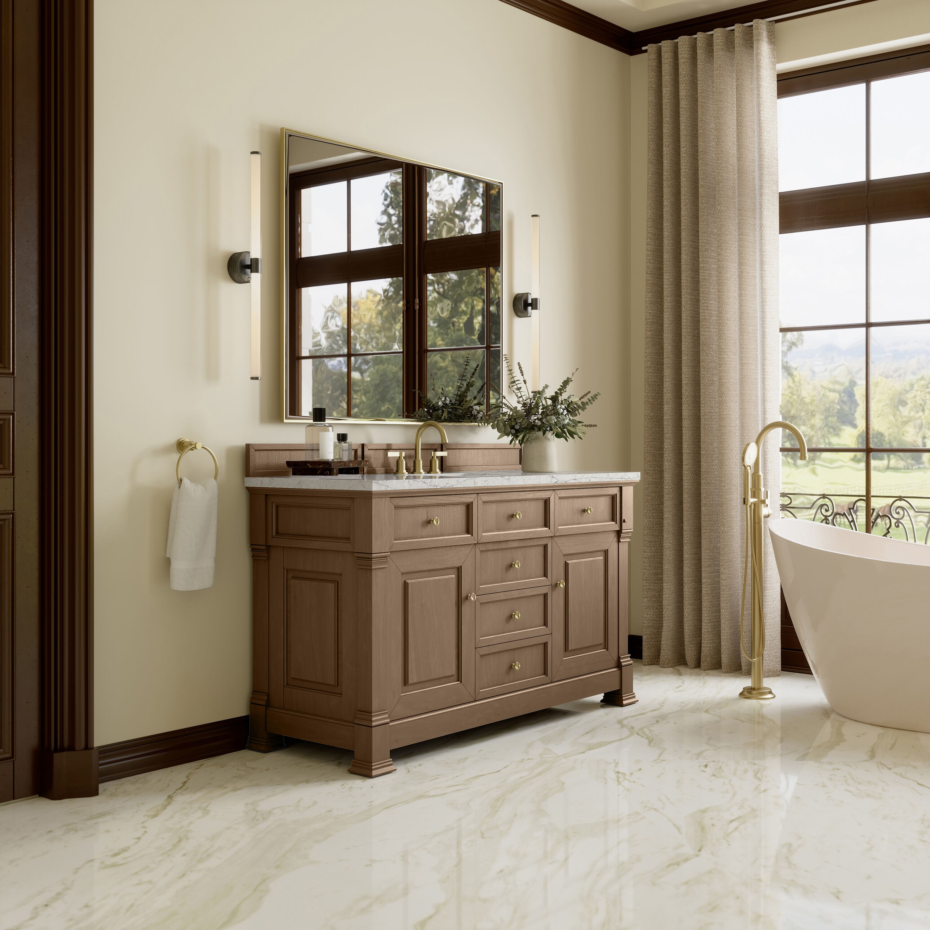 James Martin Vanities 547-V60S-PCN-3EJP Bath-Vanity-Combo - View #4