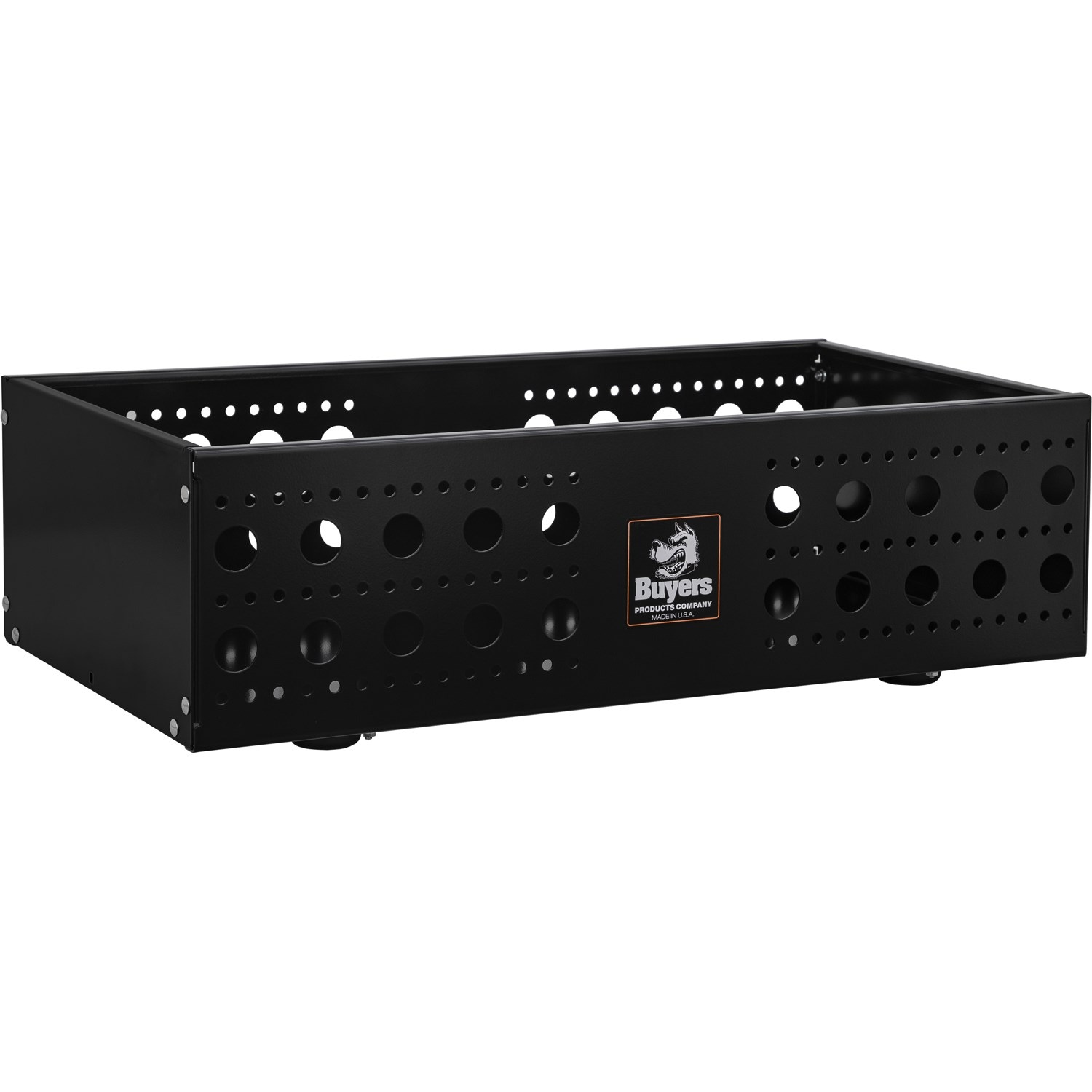 Buyers Products 1744136 18x10x36 Gloss Black Multi-Purpose Storage Basket Kit