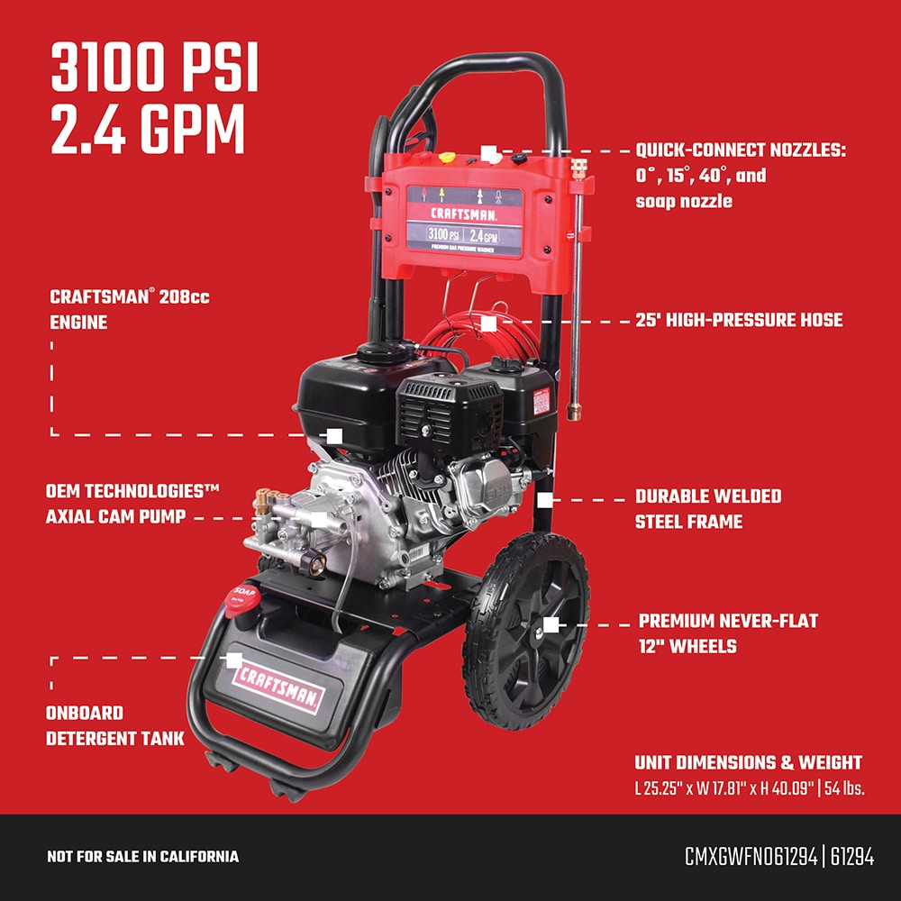 CRAFTSMAN CMXGWFN061294 Gas-Pressurewashers - View #5