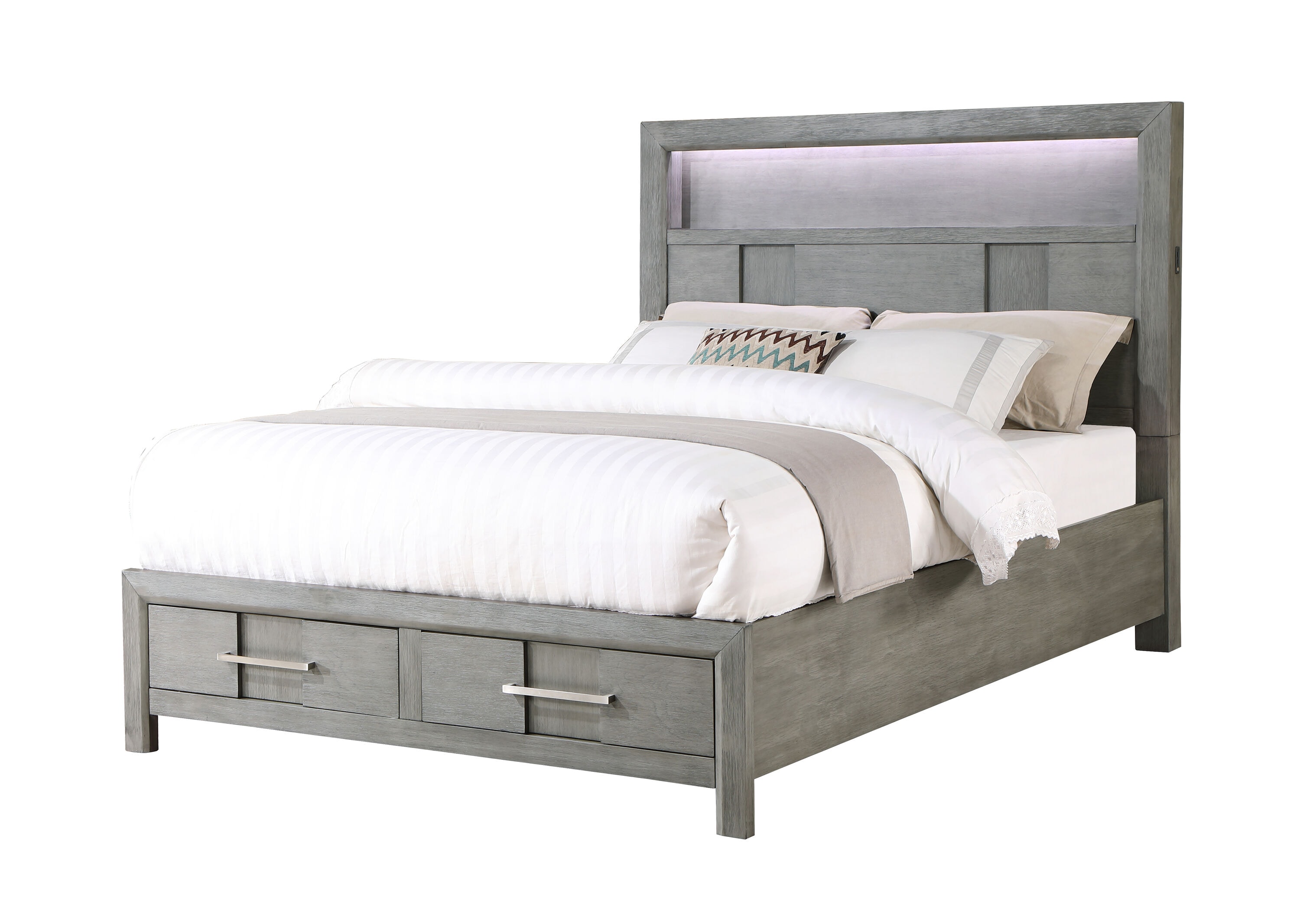 Galaxy Kenzo Gray Queen Bedroom Set in the Bedroom Sets